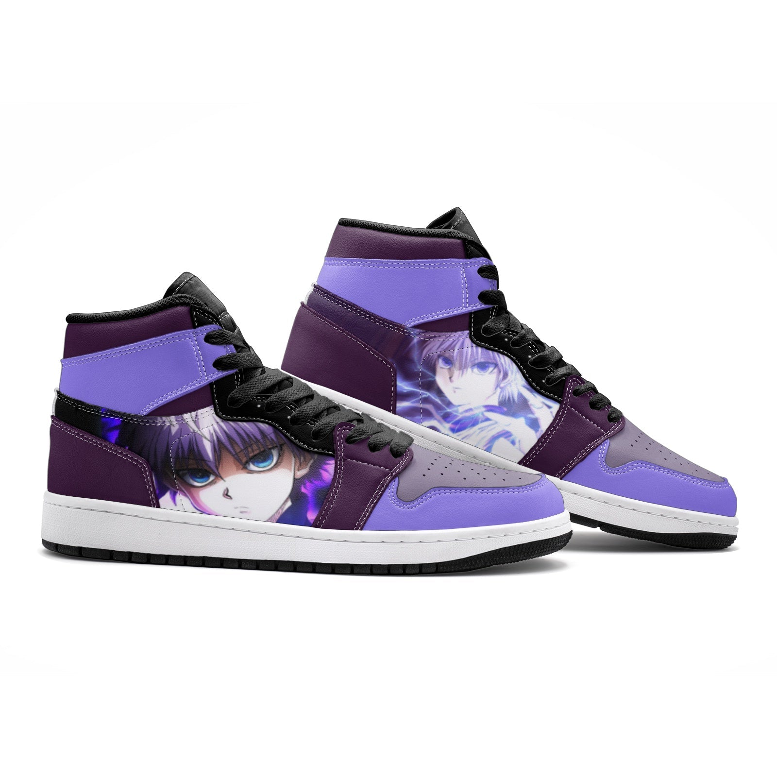 Killua Lightning Palm Hunter x Hunter Mid 1 Basketball Shoes