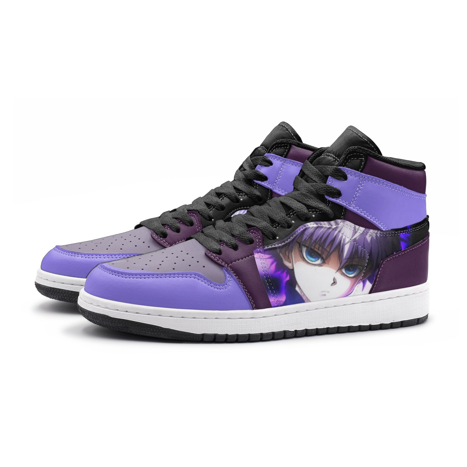 Killua Lightning Palm Hunter x Hunter Mid 1 Basketball Shoes