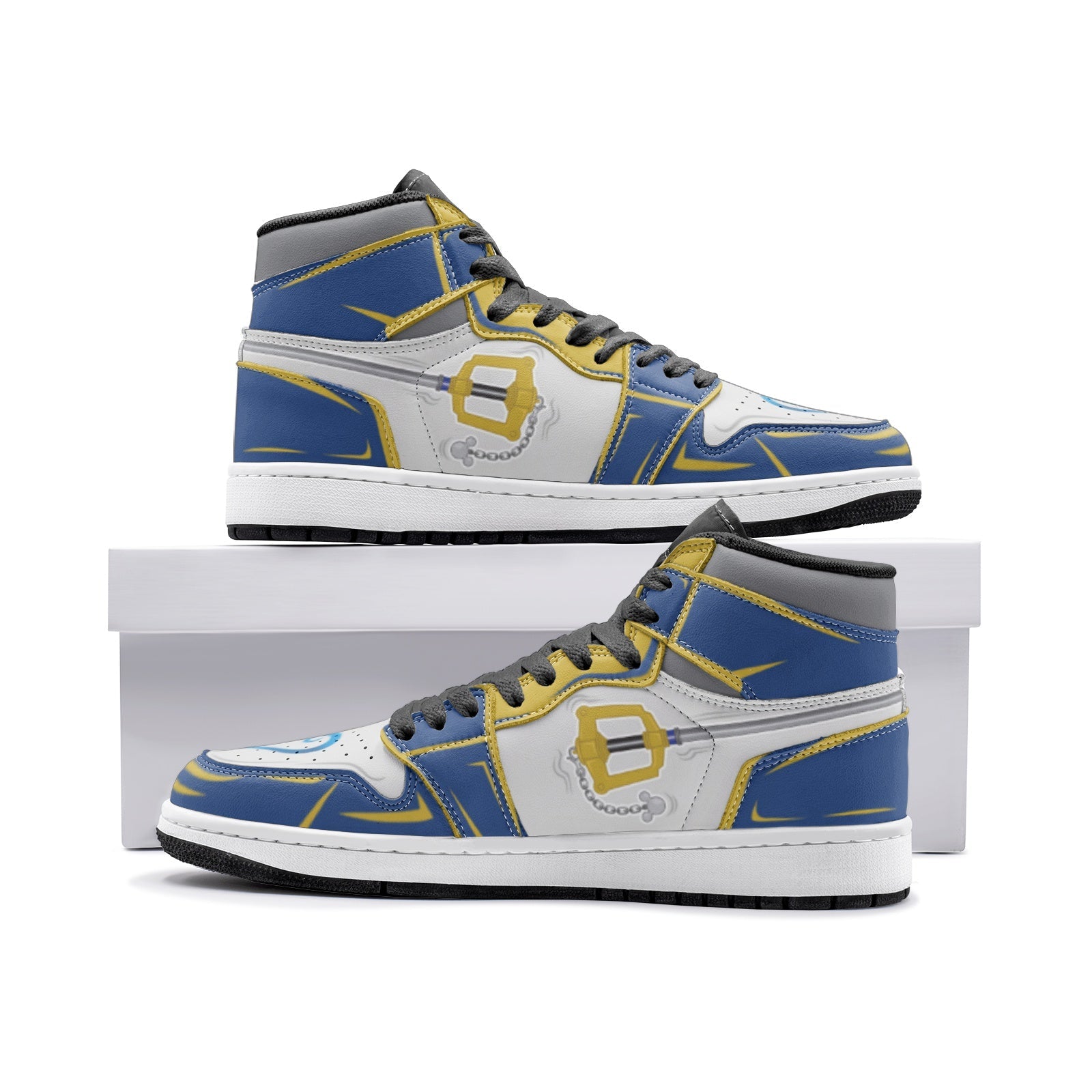 Kingdom Key Kingdom Hearts Mid 1 Basketball Shoes