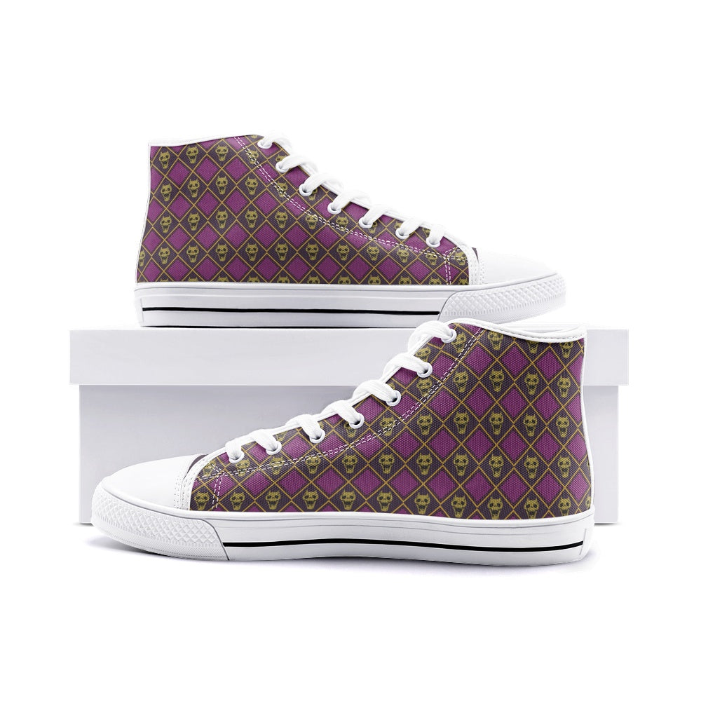 Kira Killer Queen JoJo’s Bizarre Adventure Classic High Top Canvas Shoes