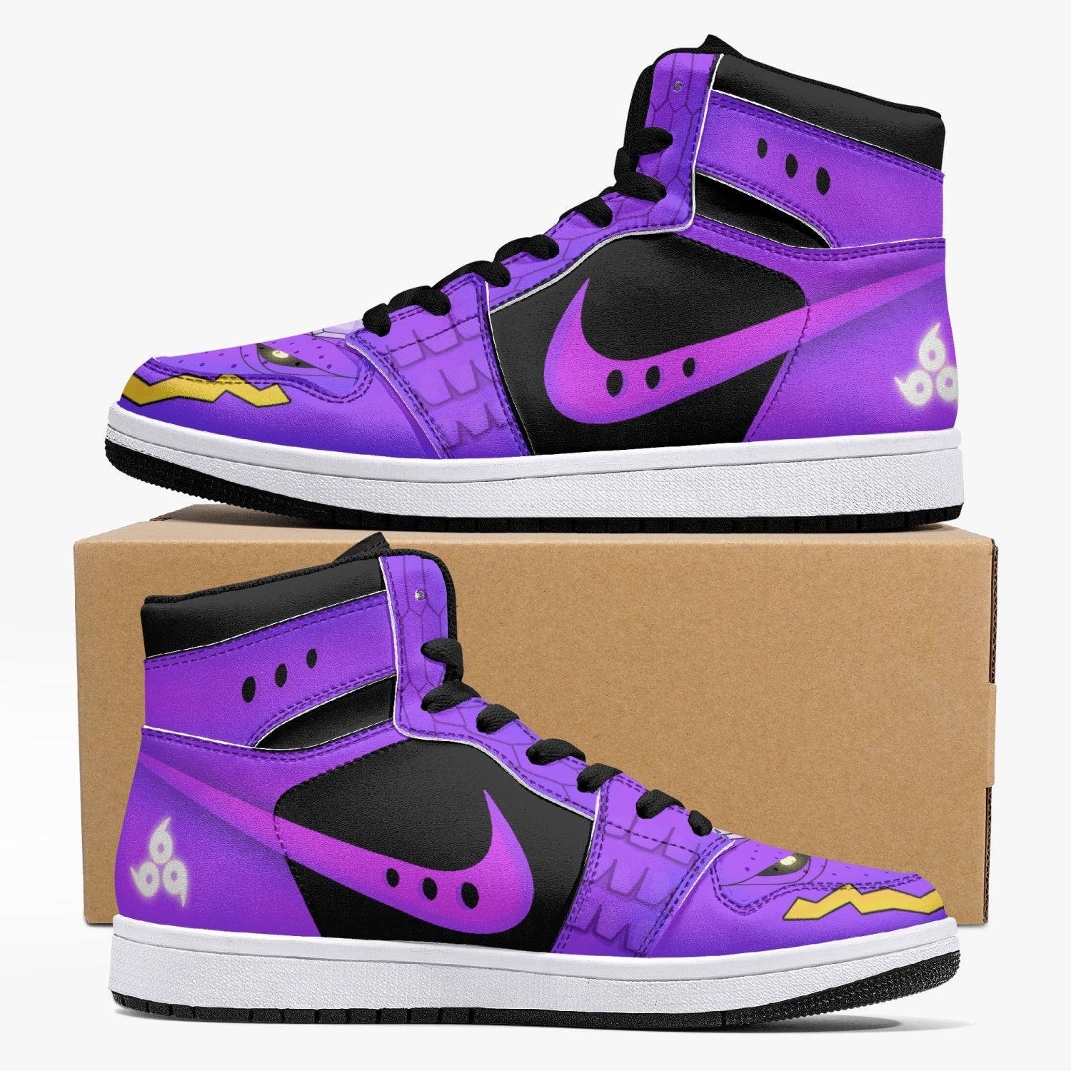 Kurama and Susano Naruto Mid 1 Basketball Shoes