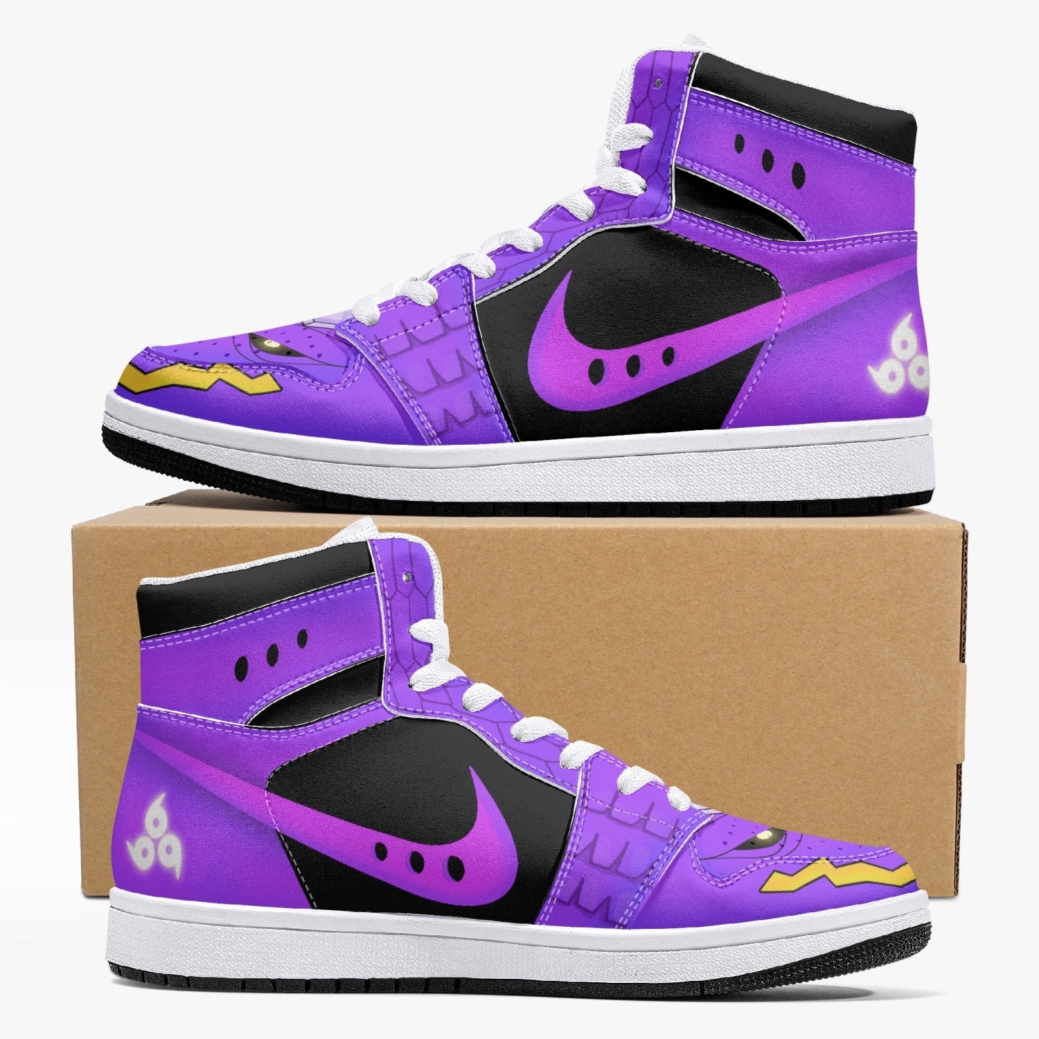 Kurama and Susano Naruto Mid 1 Basketball Shoes