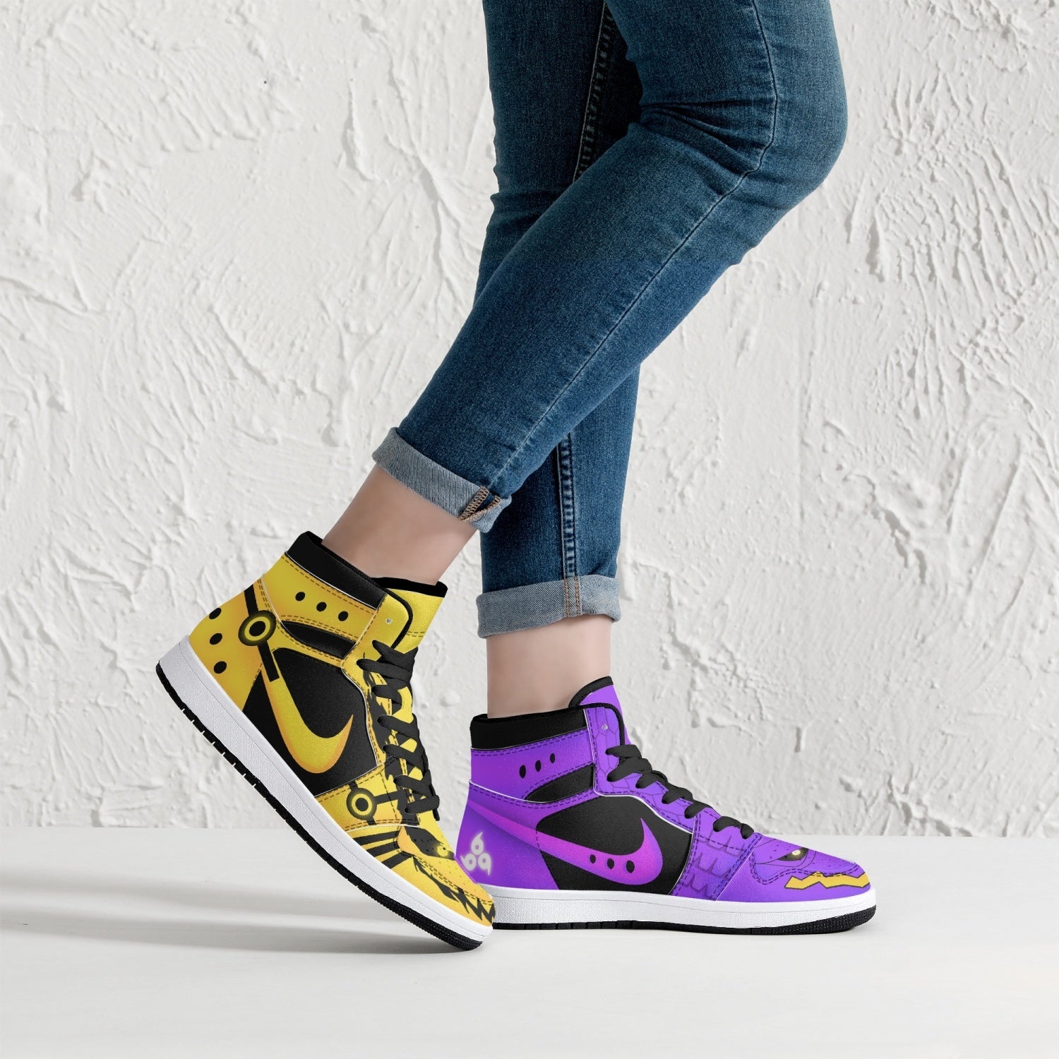 Kurama and Susano Naruto Mid 1 Basketball Shoes
