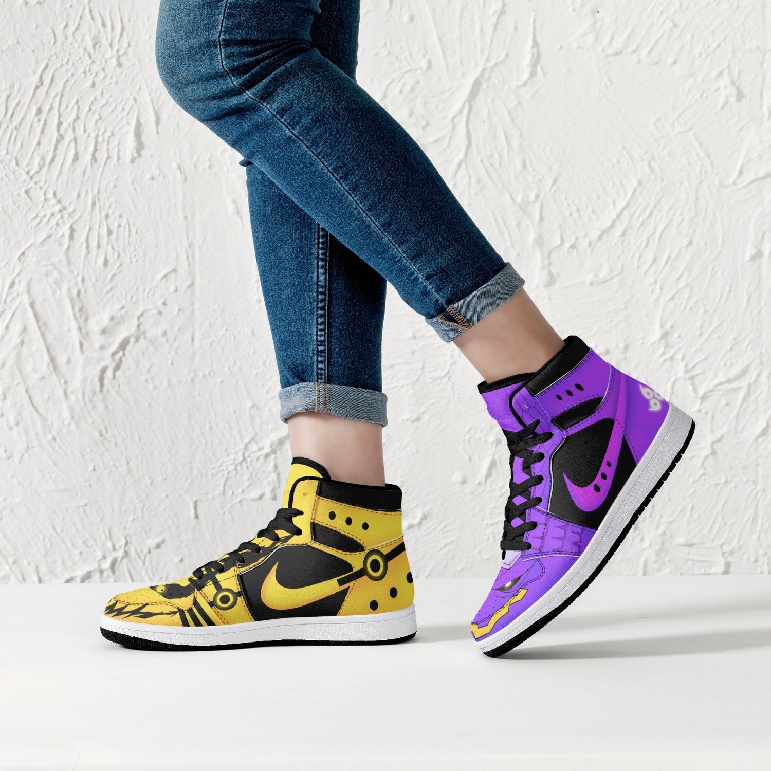 Kurama and Susano Naruto Mid 1 Basketball Shoes