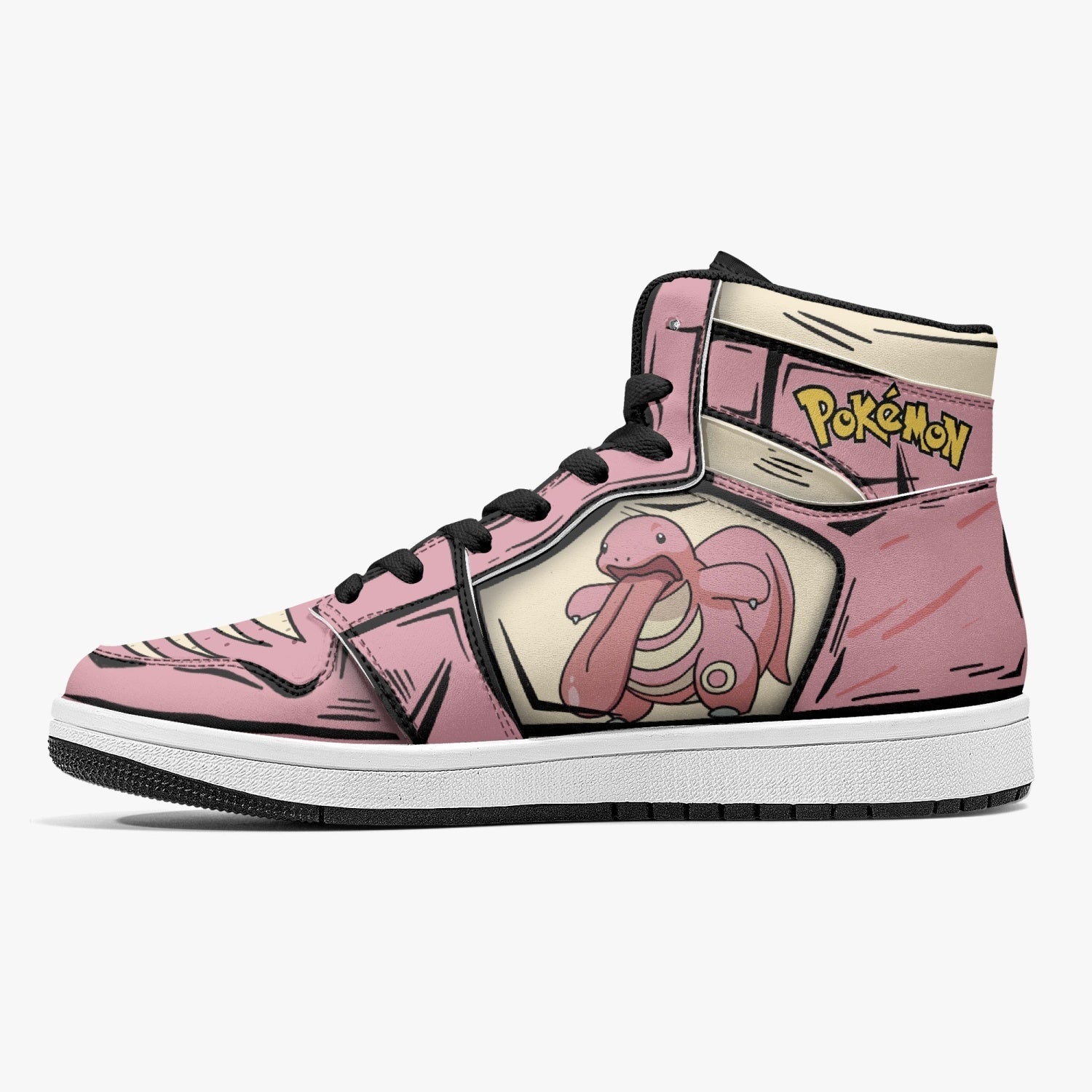 Lickitung Pokemon Mid 1 Basketball Shoes