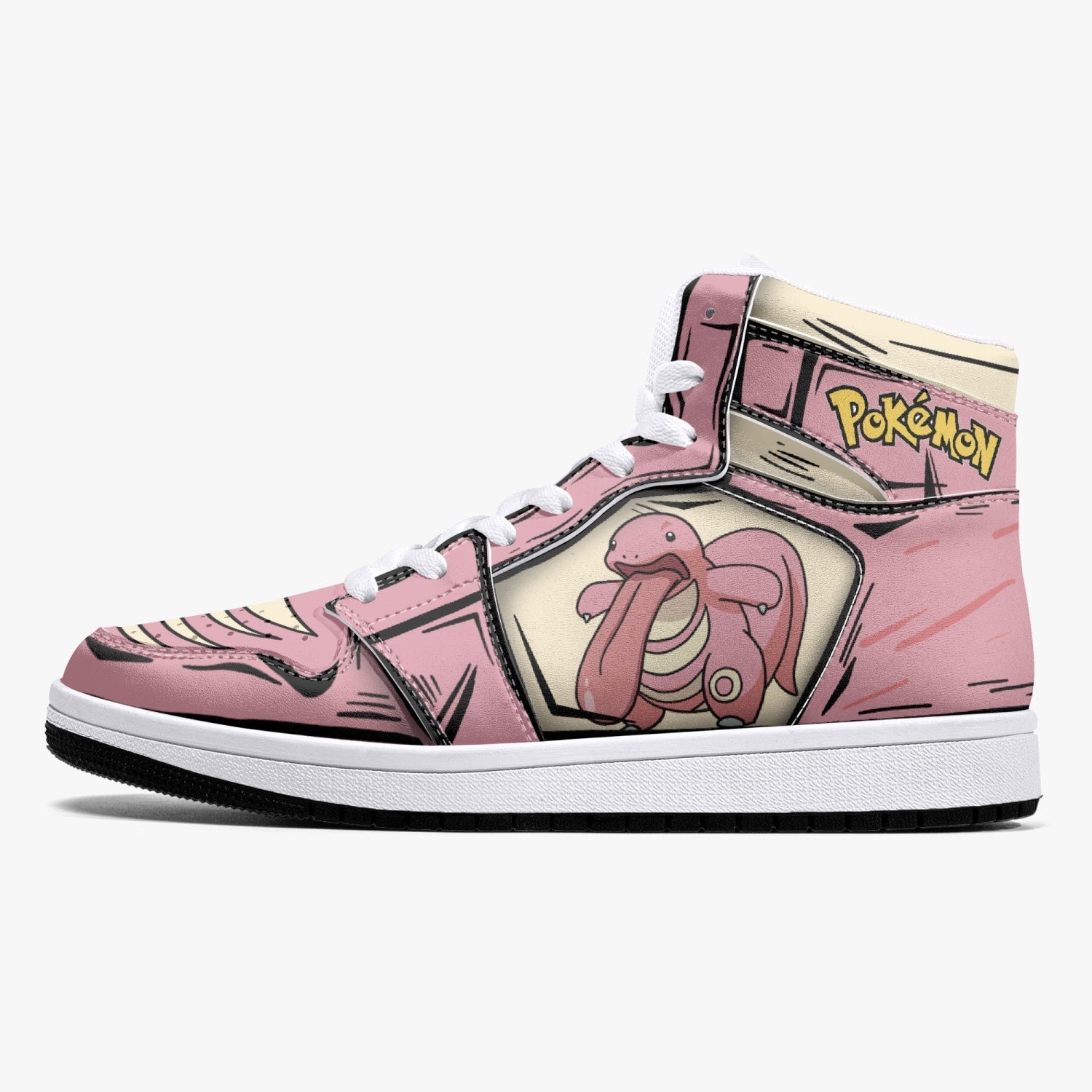 Lickitung Pokemon Mid 1 Basketball Shoes