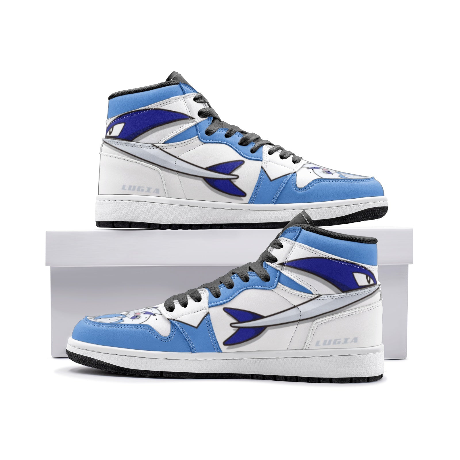 Lugia Pokemon Mid 1 Basketball Shoes