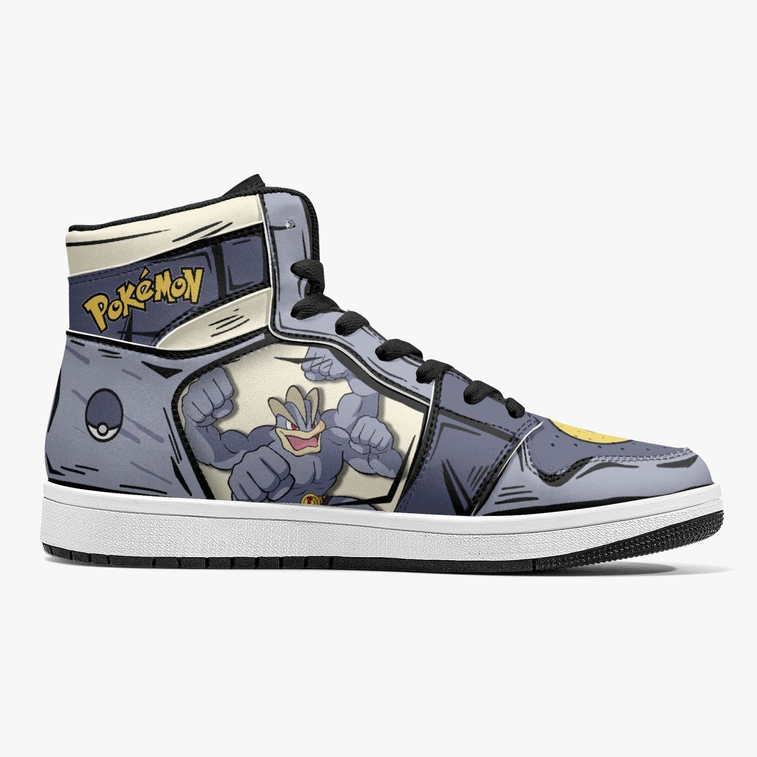 Machamp Pokemon Mid 1 Basketball Shoes