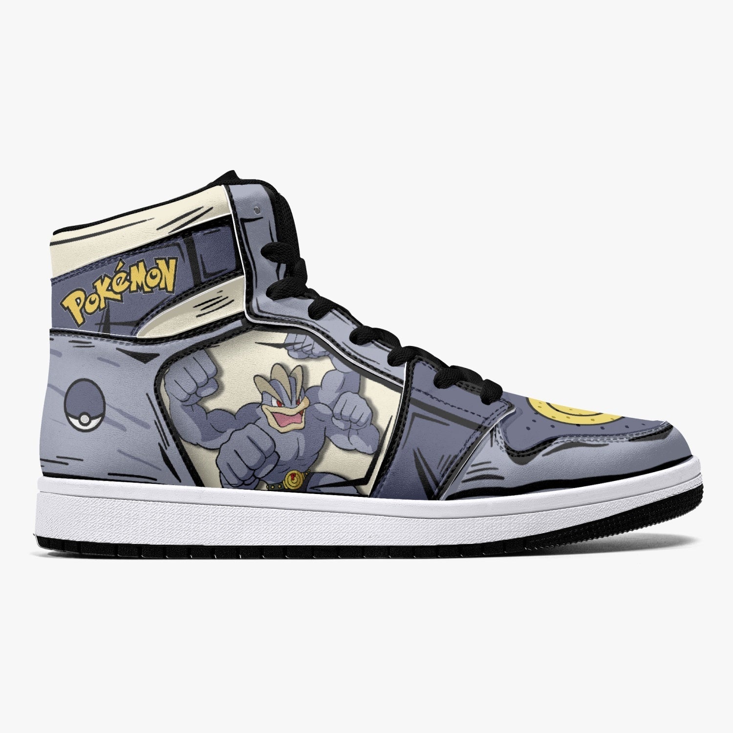 Machamp Pokemon Mid 1 Basketball Shoes