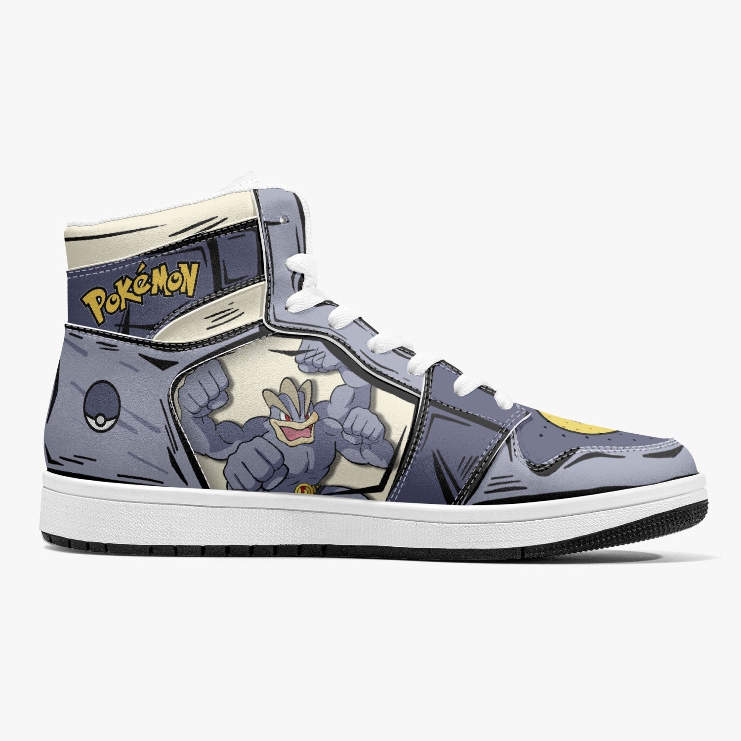 Machamp Pokemon Mid 1 Basketball Shoes