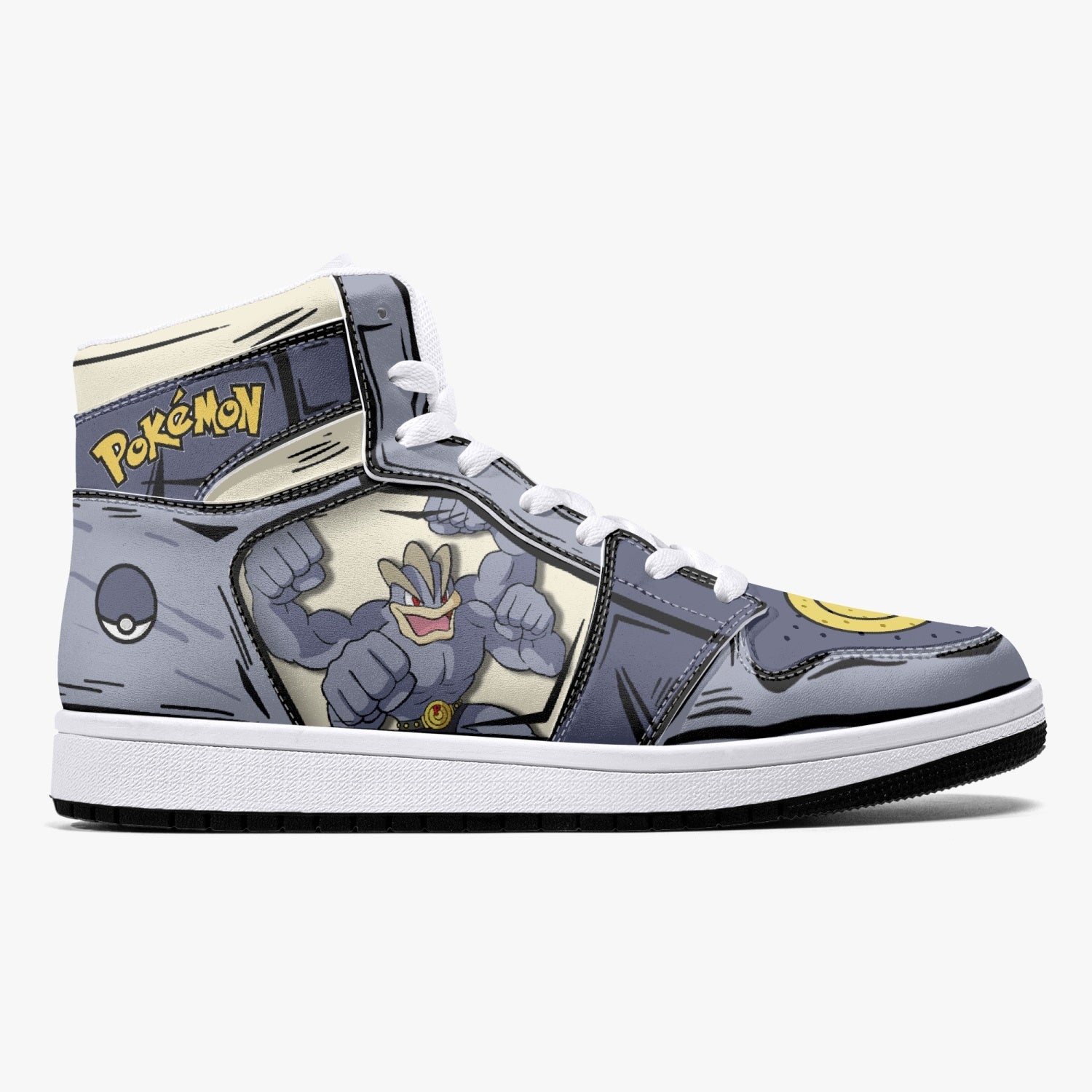 Machamp Pokemon Mid 1 Basketball Shoes