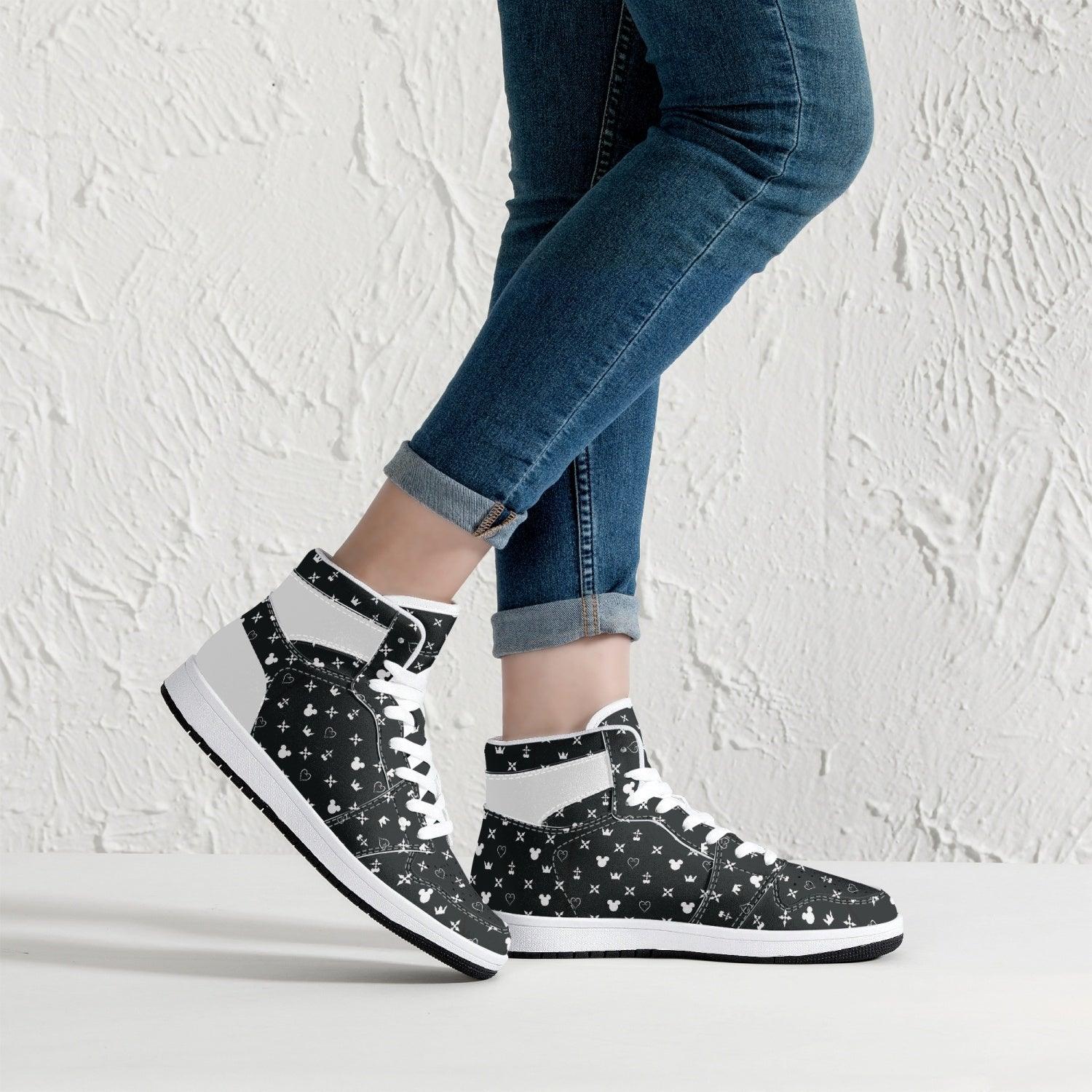 Magical Pattern Kingdom Hearts Mid 1 Basketball Shoes 1