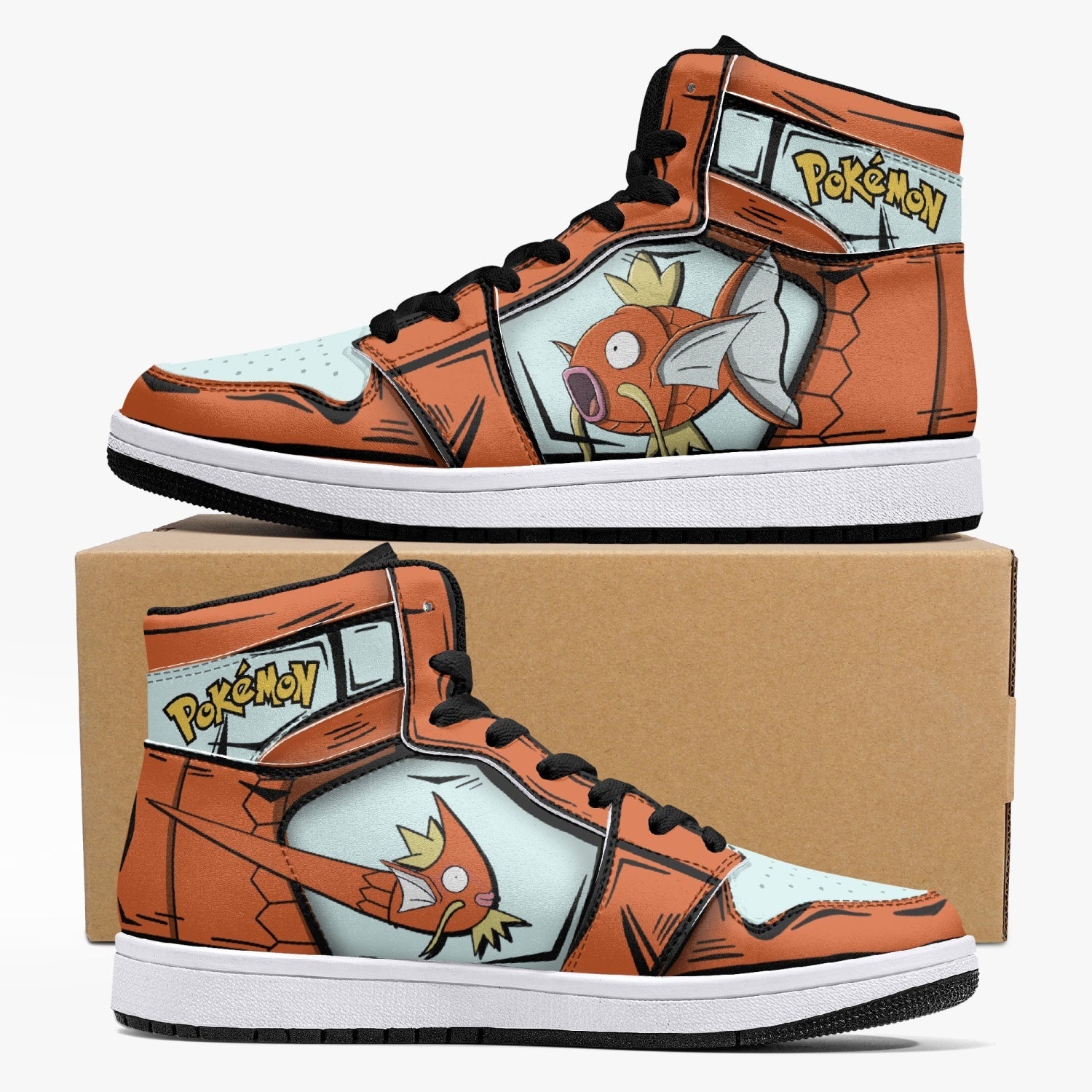Magikarp Pokemon Mid 1 Basketball Shoes