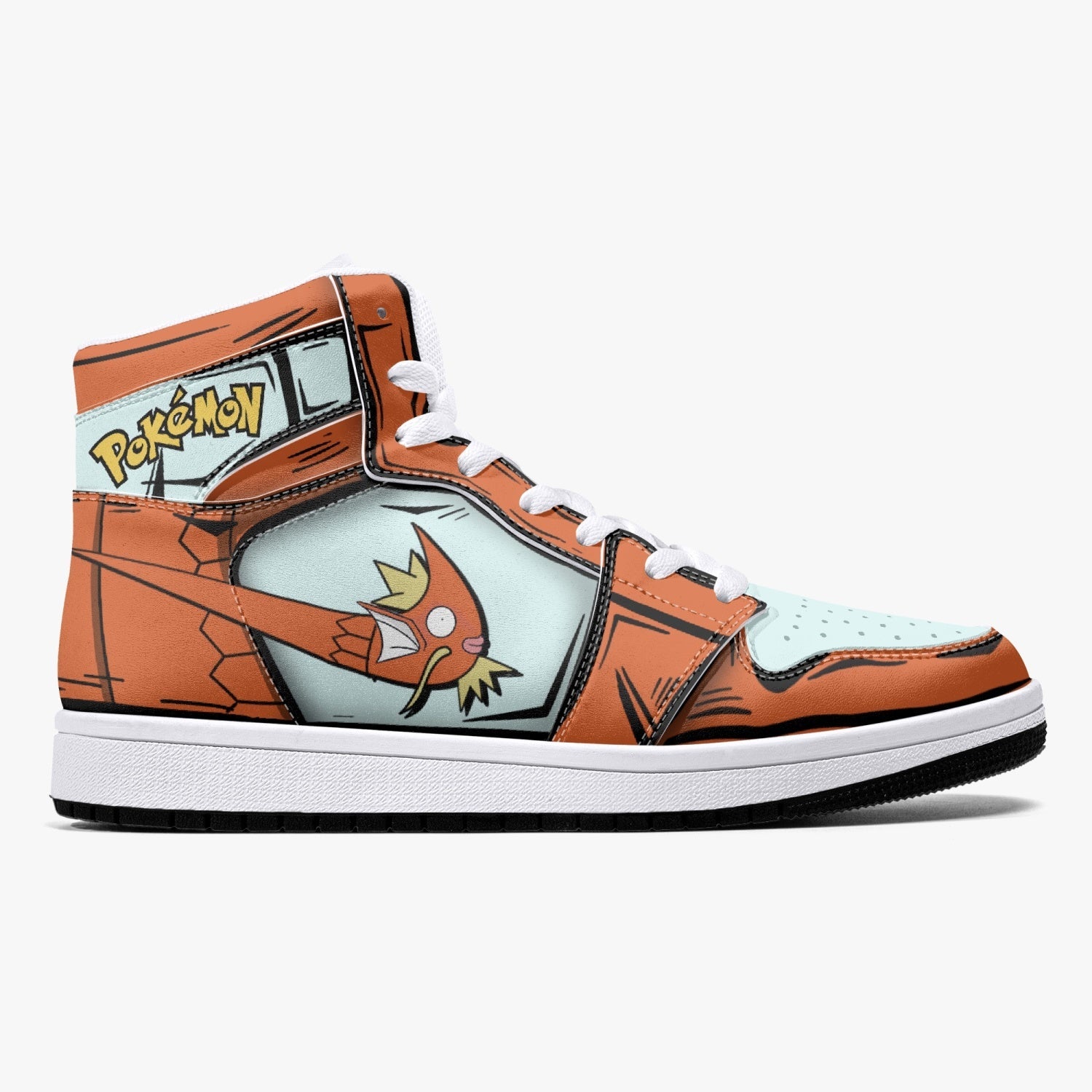 Magikarp Pokemon Mid 1 Basketball Shoes