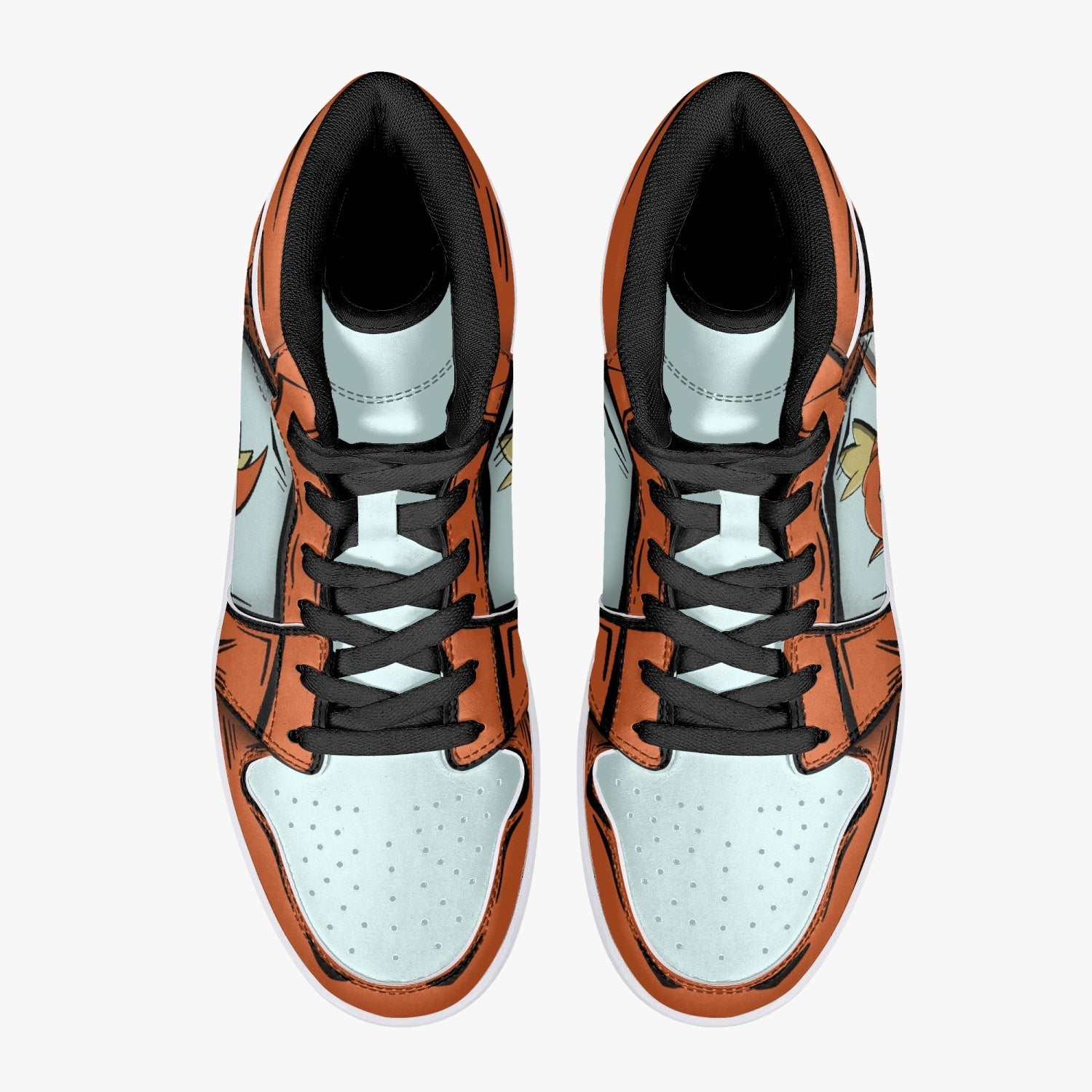 Magikarp Pokemon Mid 1 Basketball Shoes