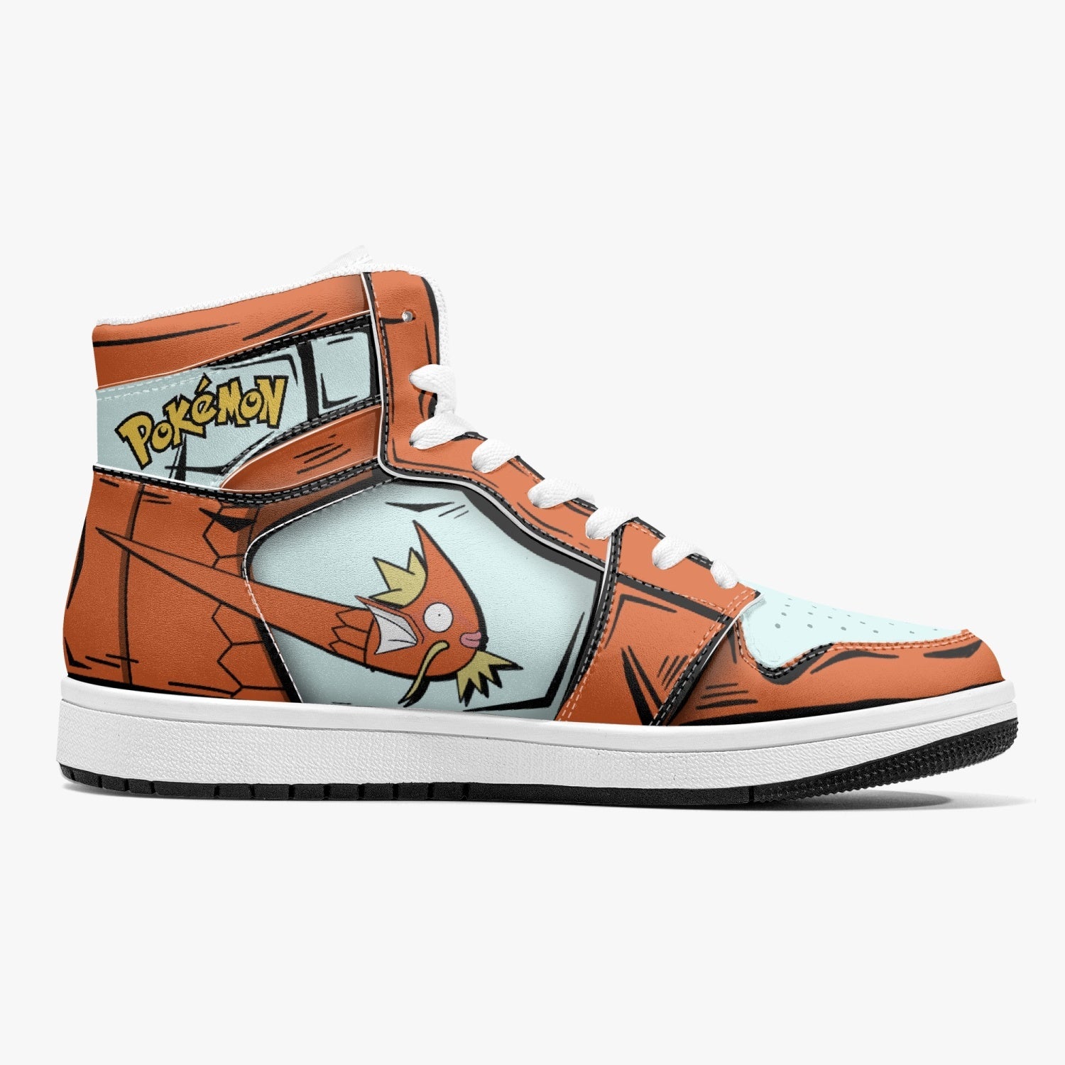 Magikarp Pokemon Mid 1 Basketball Shoes