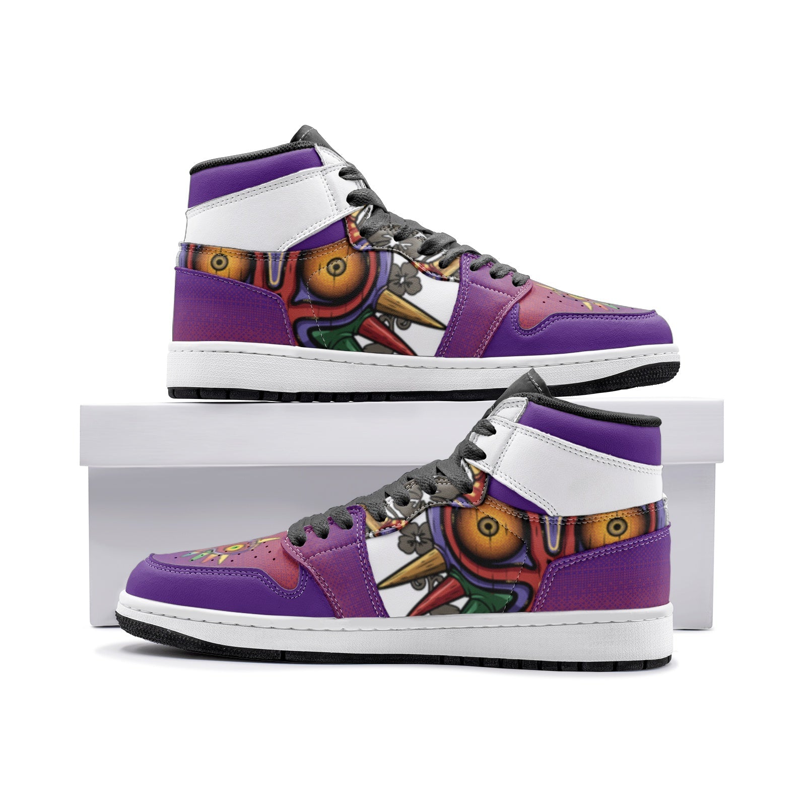 Majora's Mask Colors Zelda Mid 1 Basketball Shoes