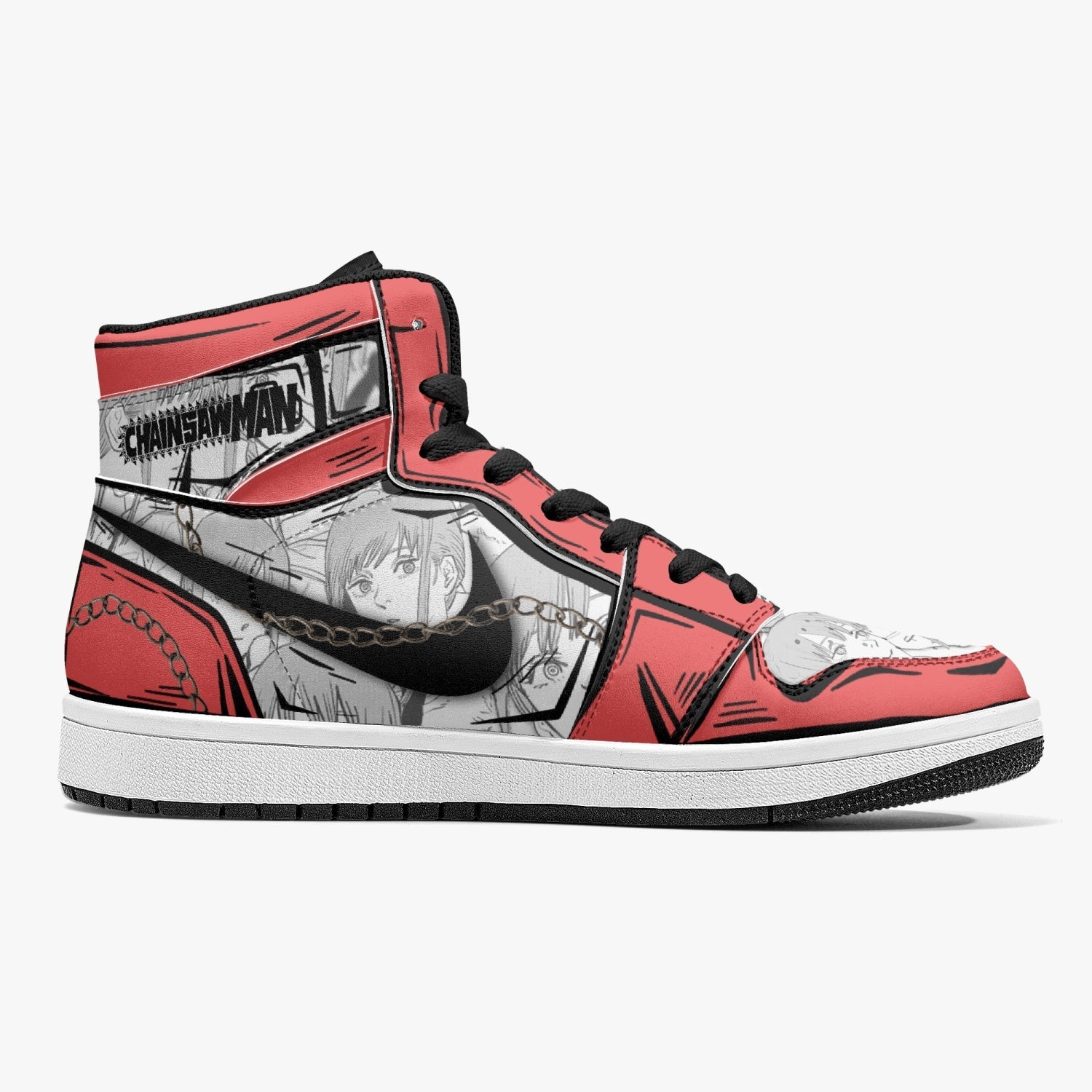 Makima Chainsaw Man Mid 1 Basketball Shoes