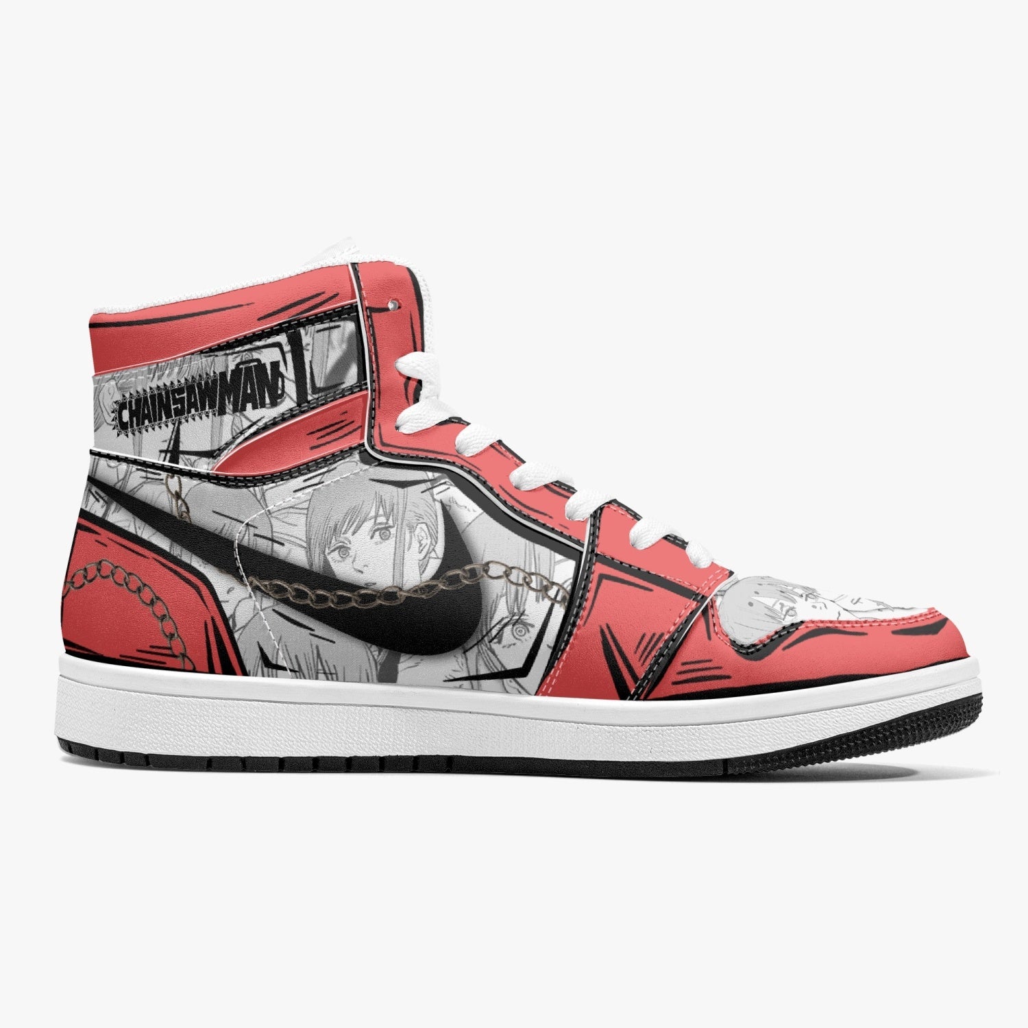Makima Chainsaw Man Mid 1 Basketball Shoes