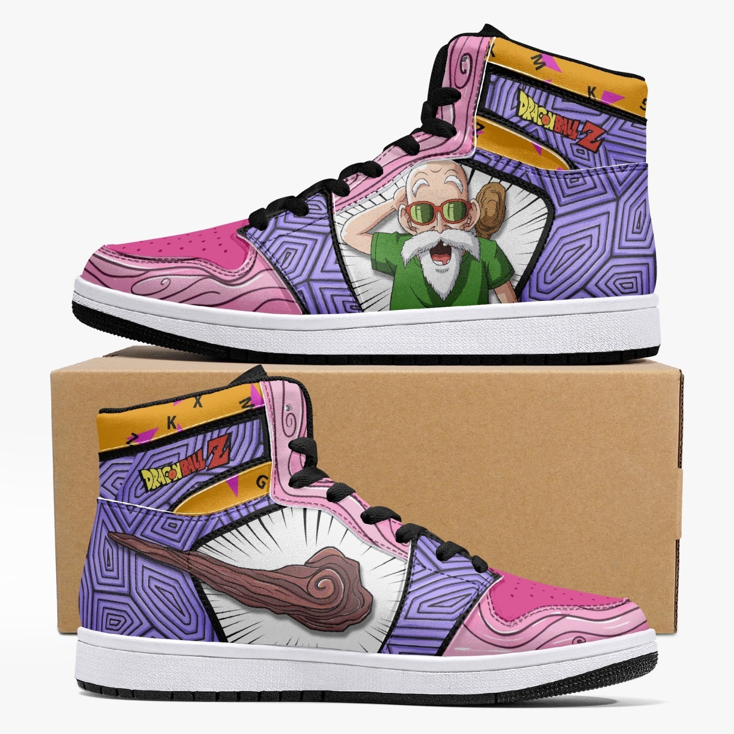 Master Roshi Dragon Ball Z Mid 1 Basketball Shoes