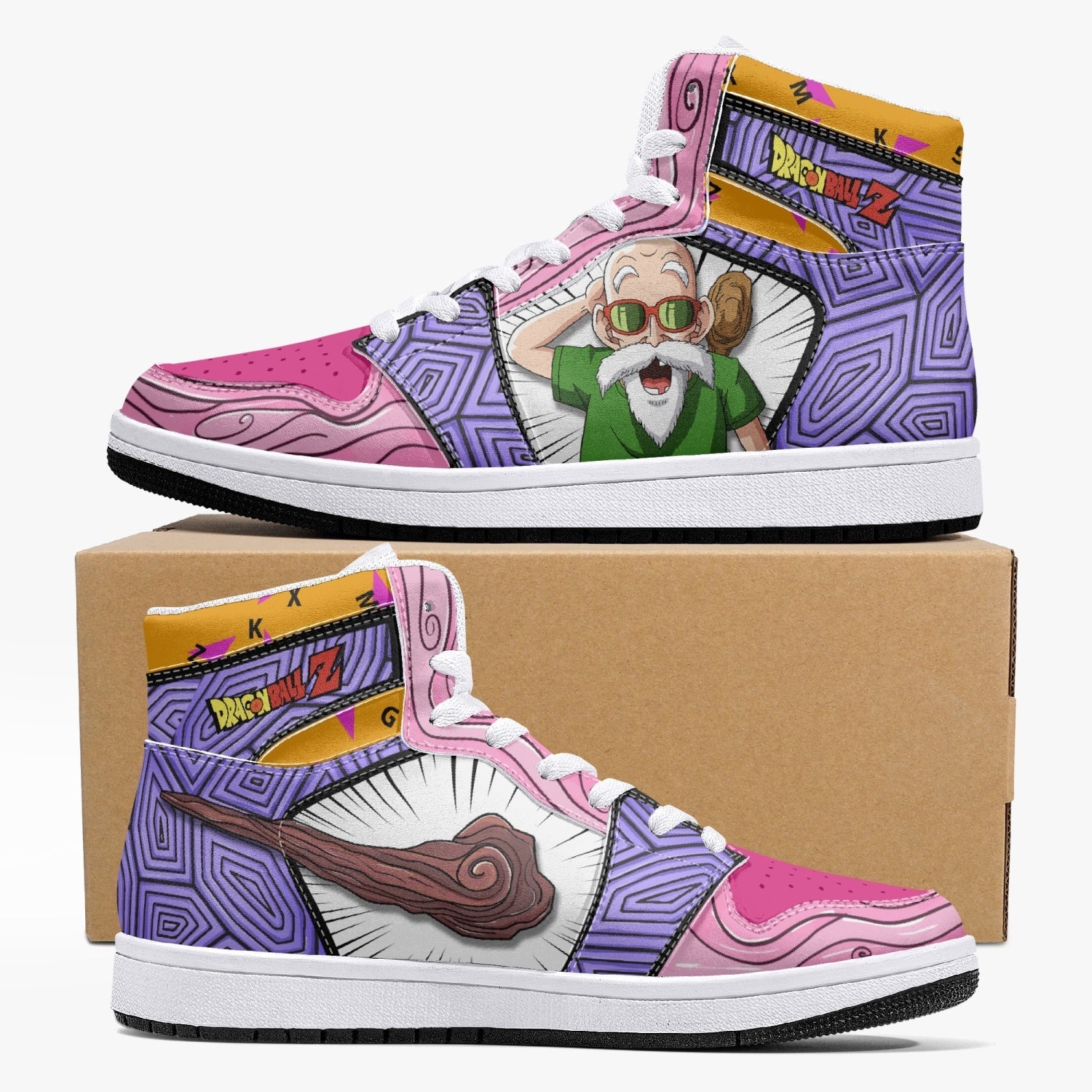 Master Roshi Dragon Ball Z Mid 1 Basketball Shoes