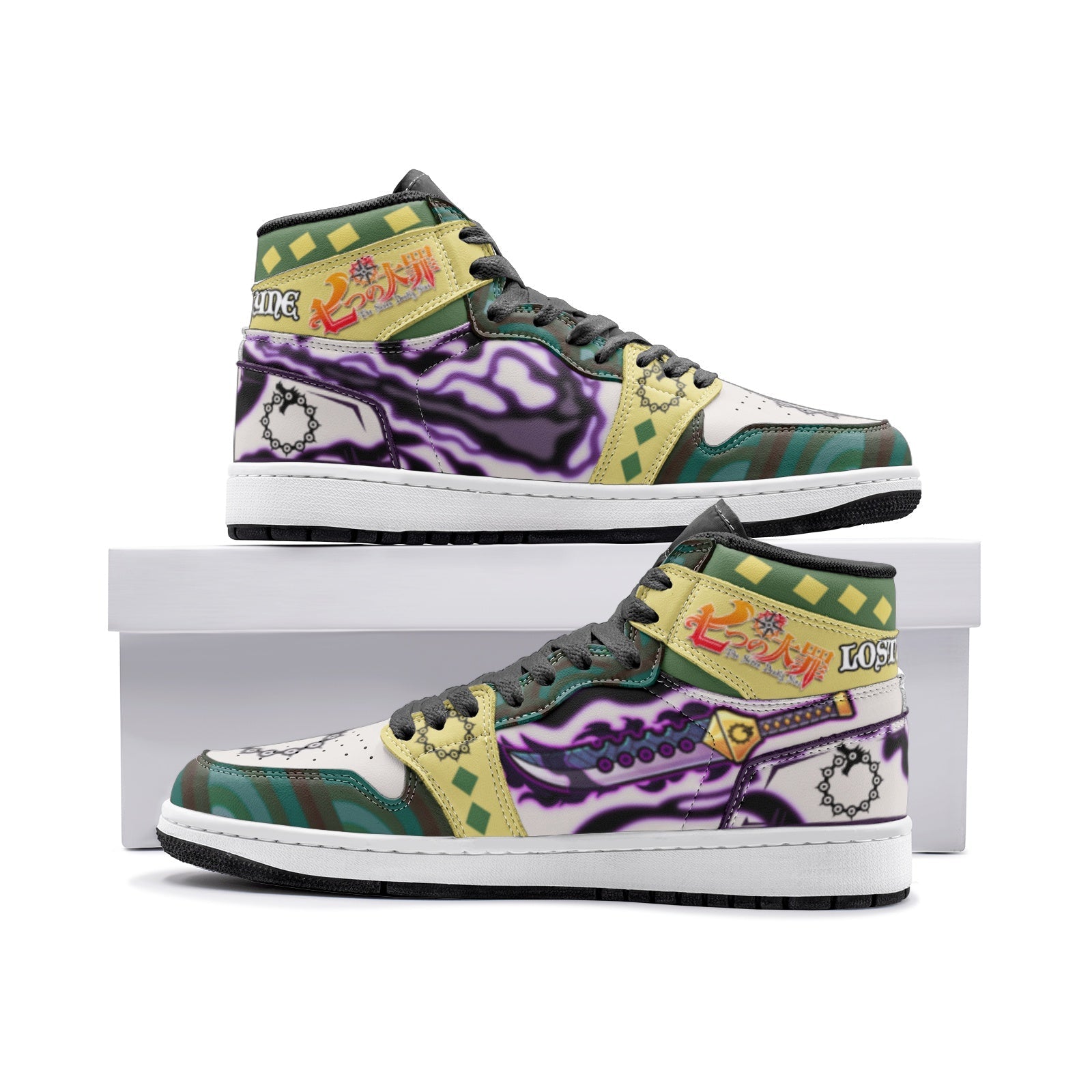Meliodas Lostvayne Seven Deadly Sins V2 Mid 1 Basketball Shoes