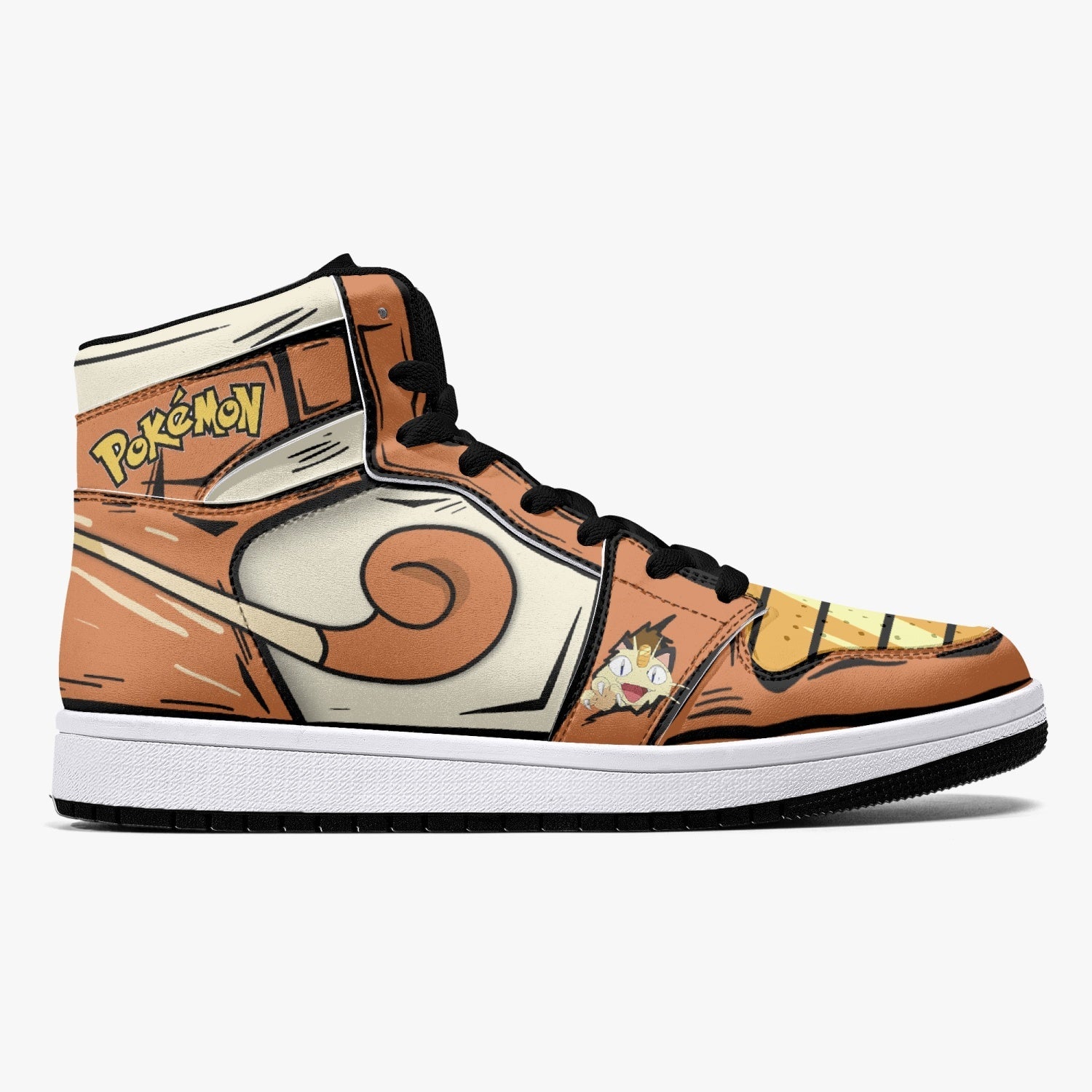 Meowth Pokemon Mid 1 Basketball Shoes