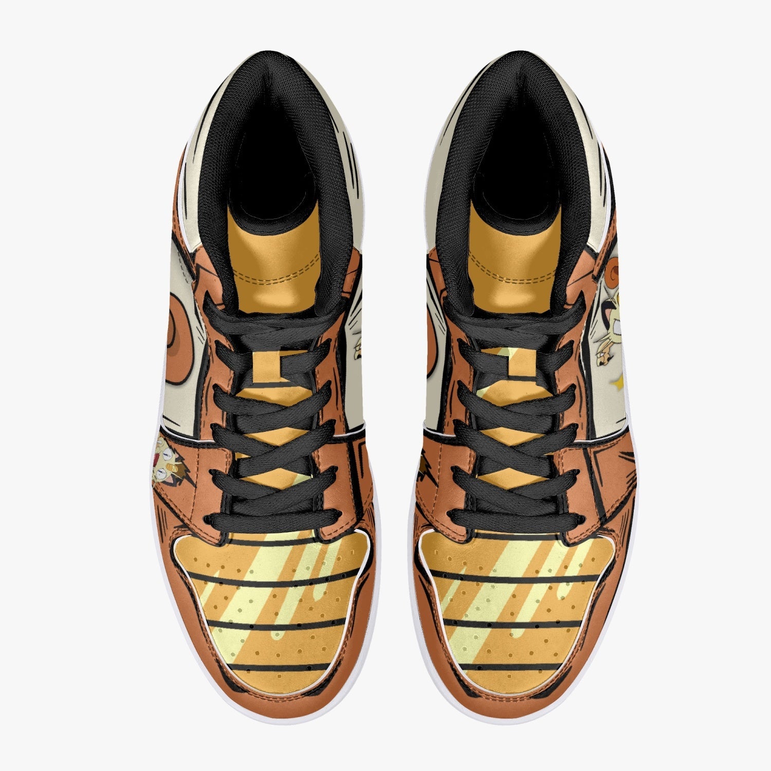 Meowth Pokemon Mid 1 Basketball Shoes