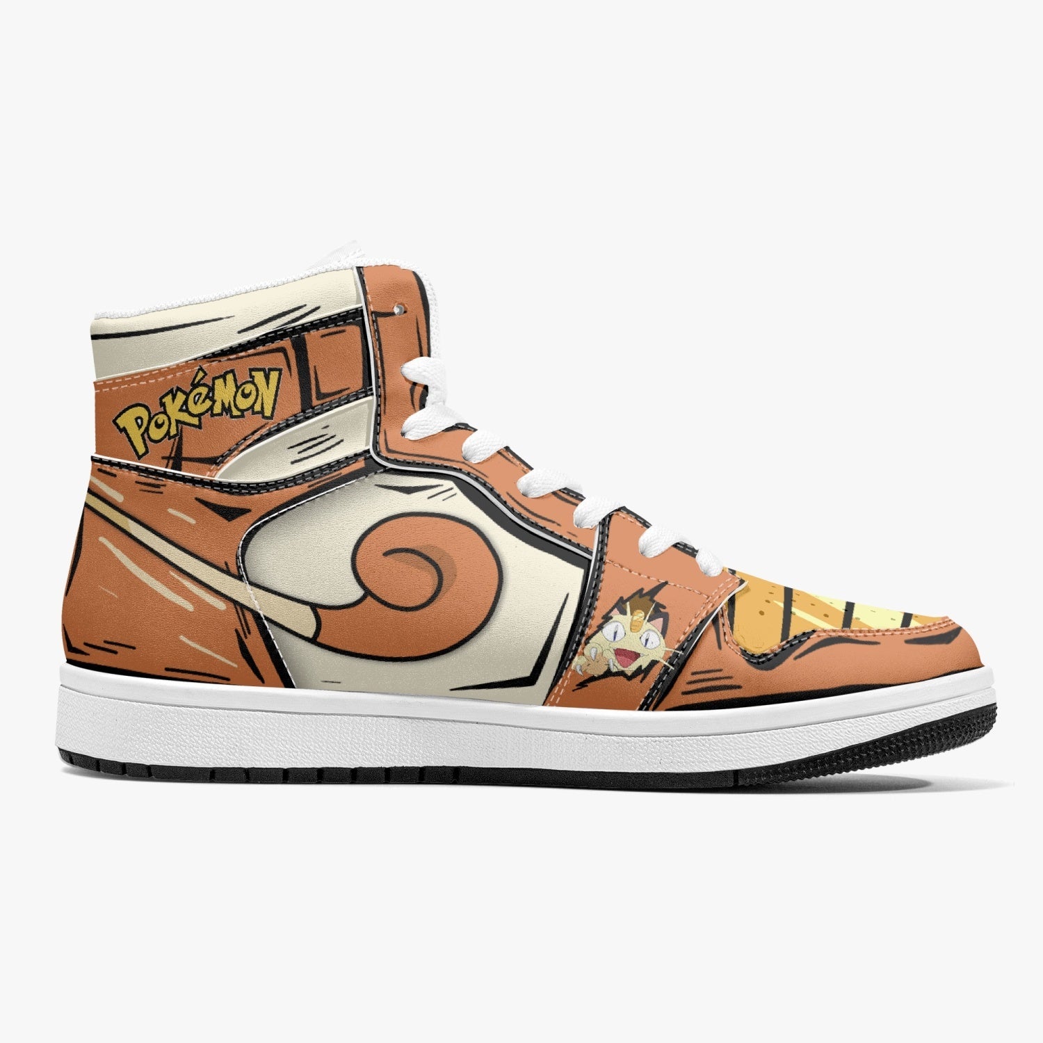 Meowth Pokemon Mid 1 Basketball Shoes