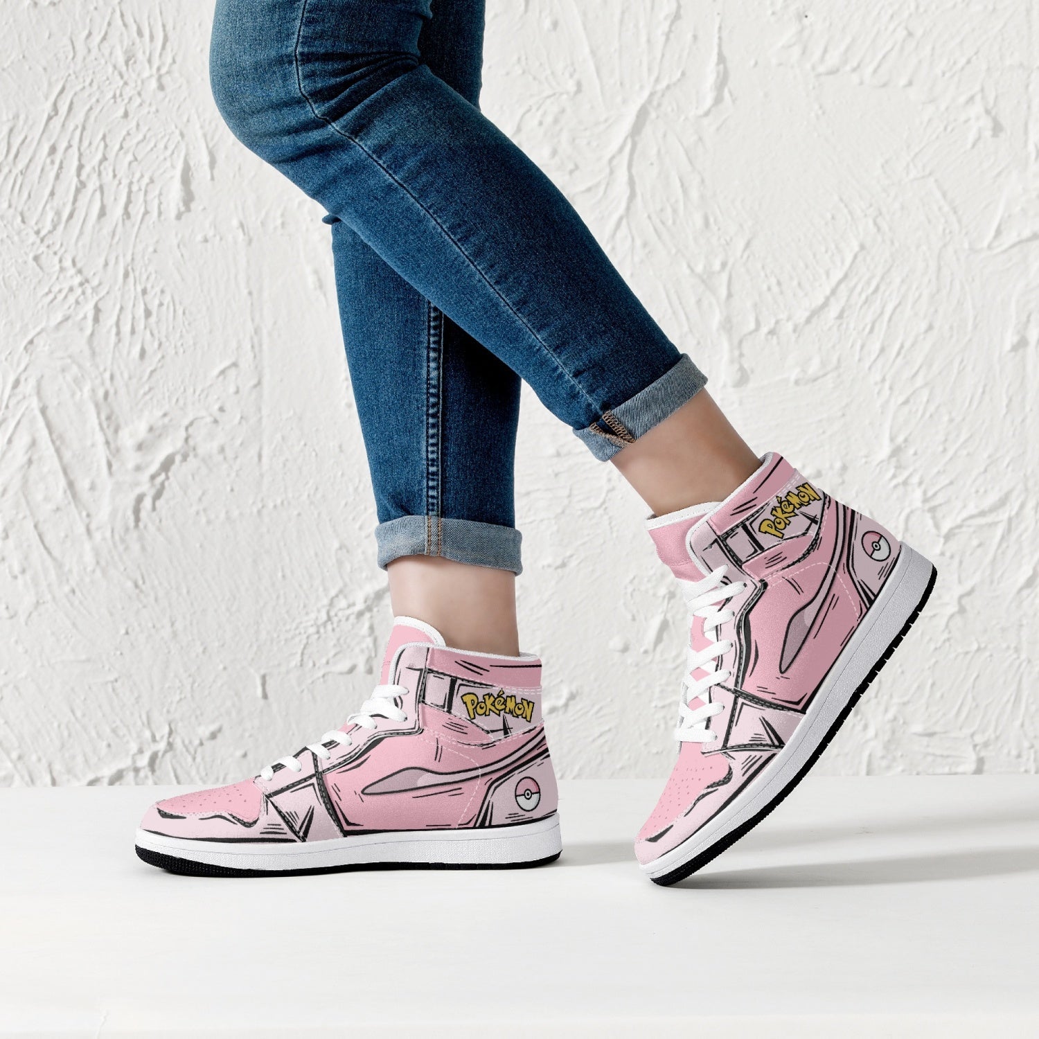 Mew Pokemon Mid 1 Basketball Shoes
