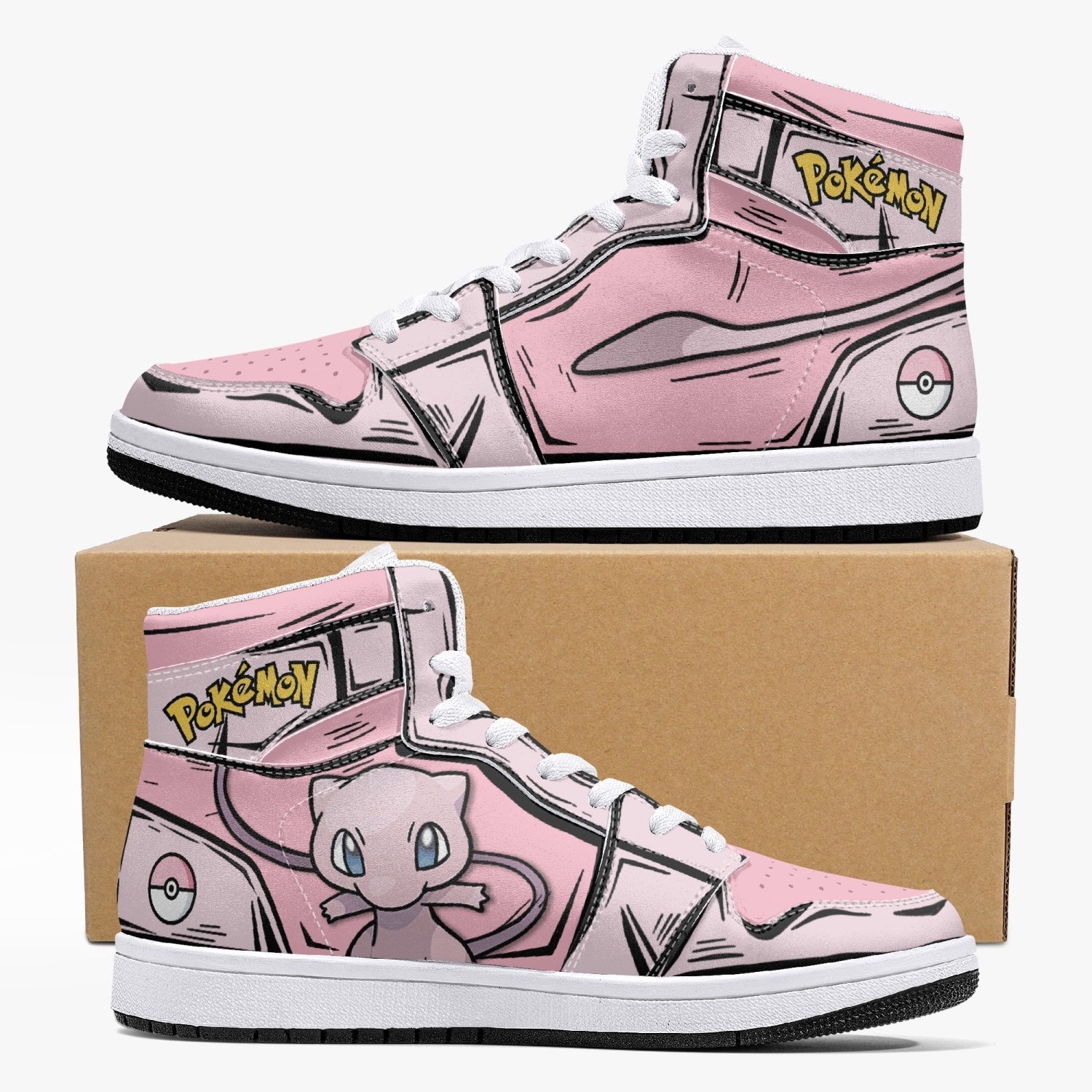Mew Pokemon Mid 1 Basketball Shoes