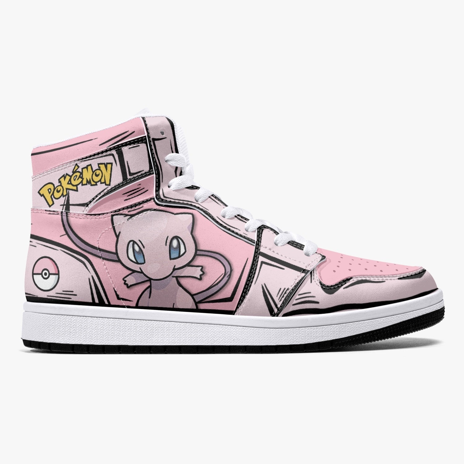 Mew Pokemon Mid 1 Basketball Shoes