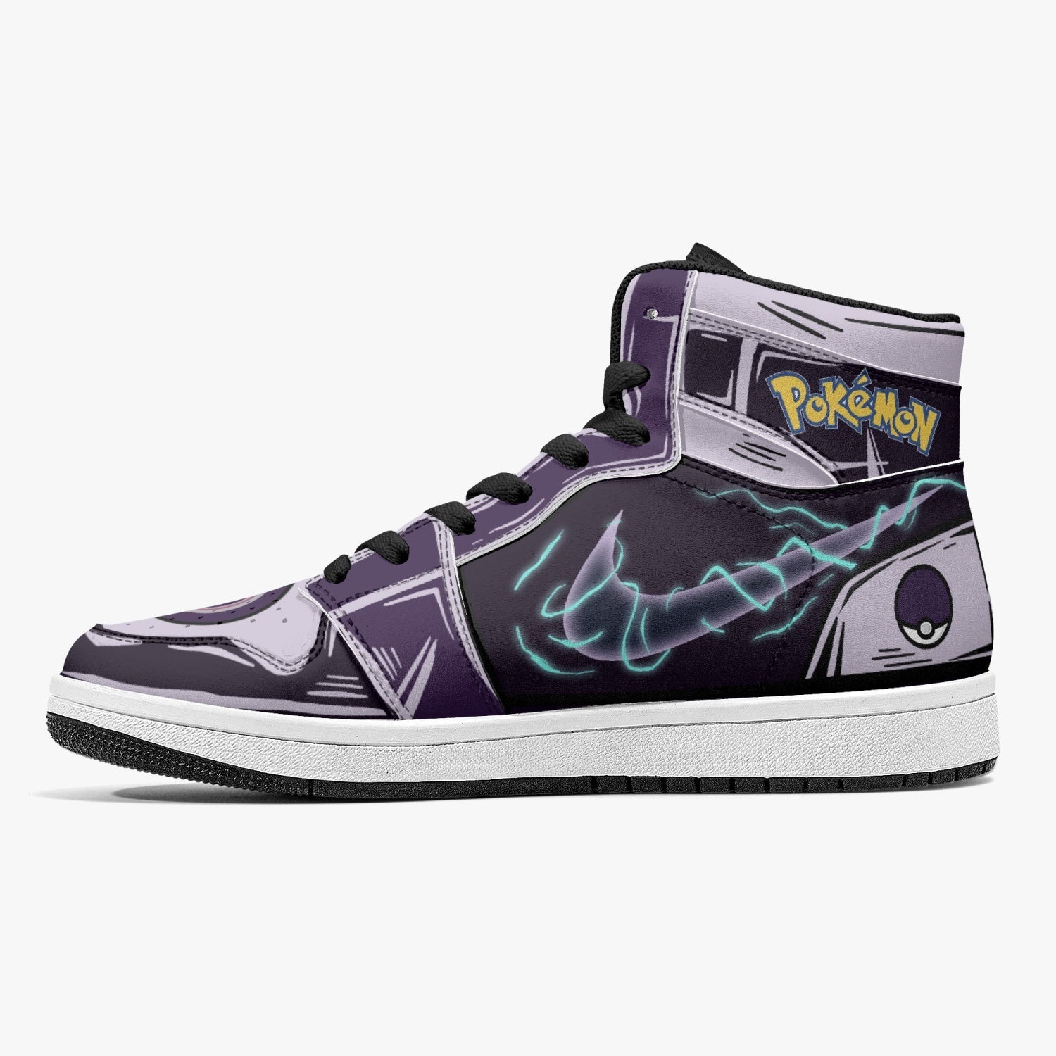 Mewtwo Pokemon Mid 1 Basketball Shoes