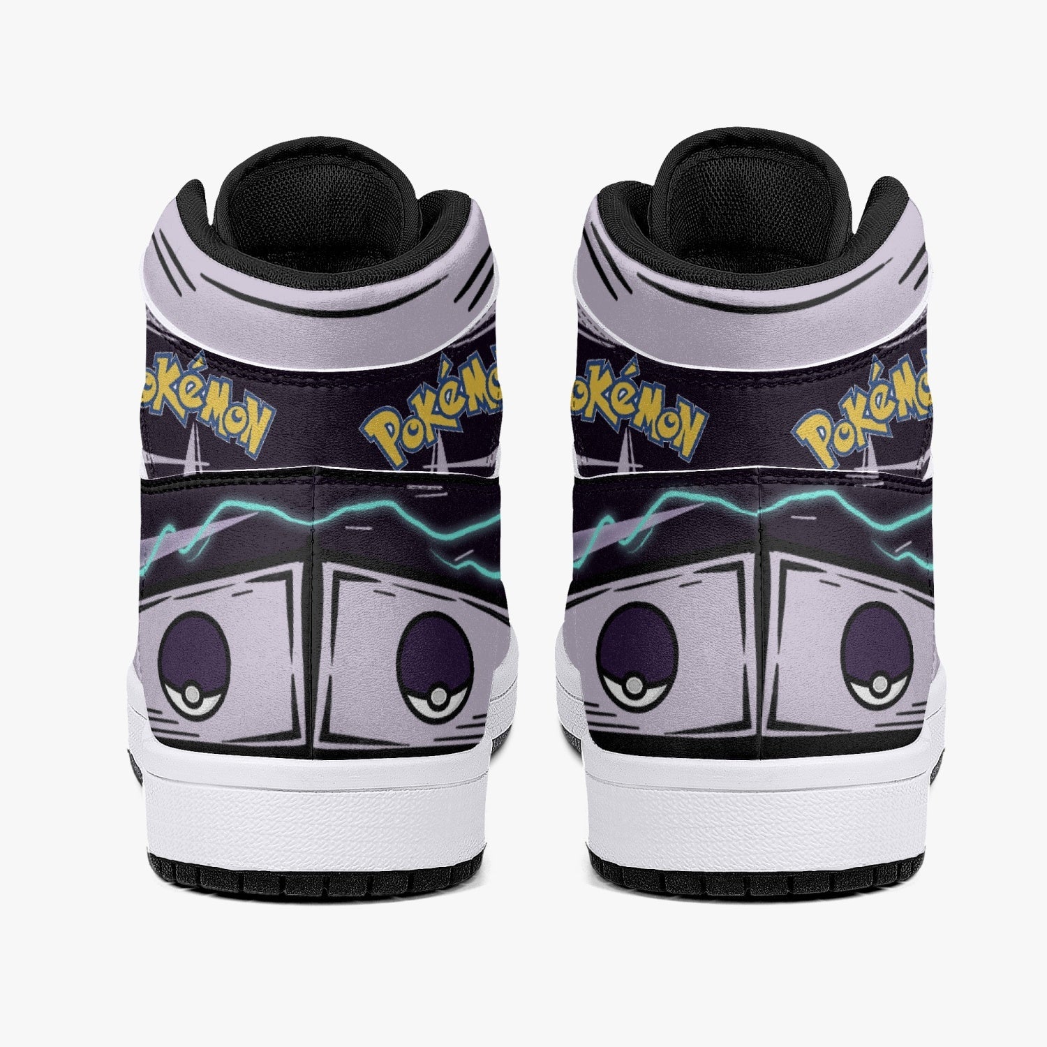 Mewtwo Pokemon Mid 1 Basketball Shoes