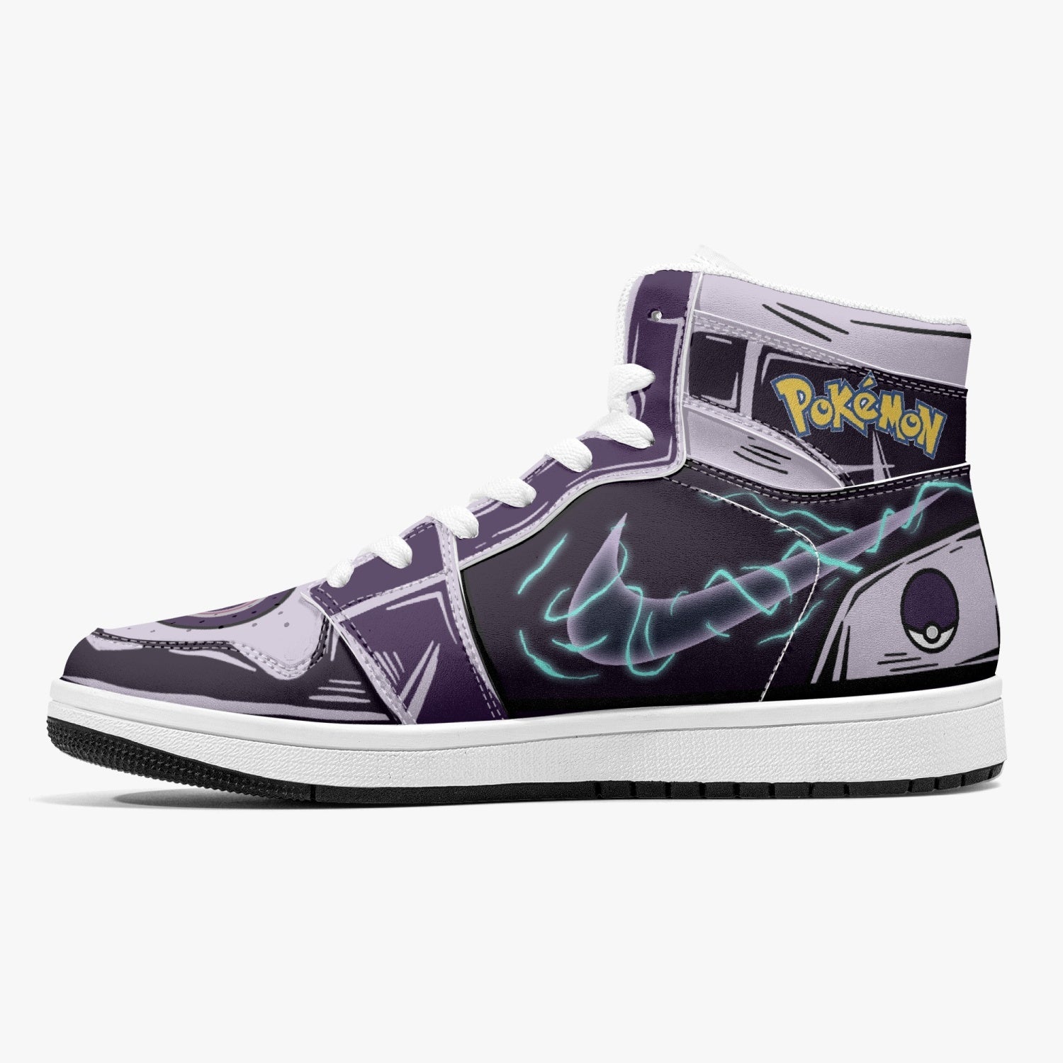 Mewtwo Pokemon Mid 1 Basketball Shoes