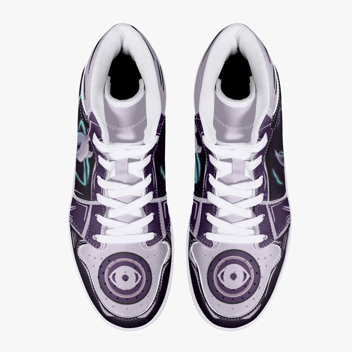 Mewtwo Pokemon Mid 1 Basketball Shoes
