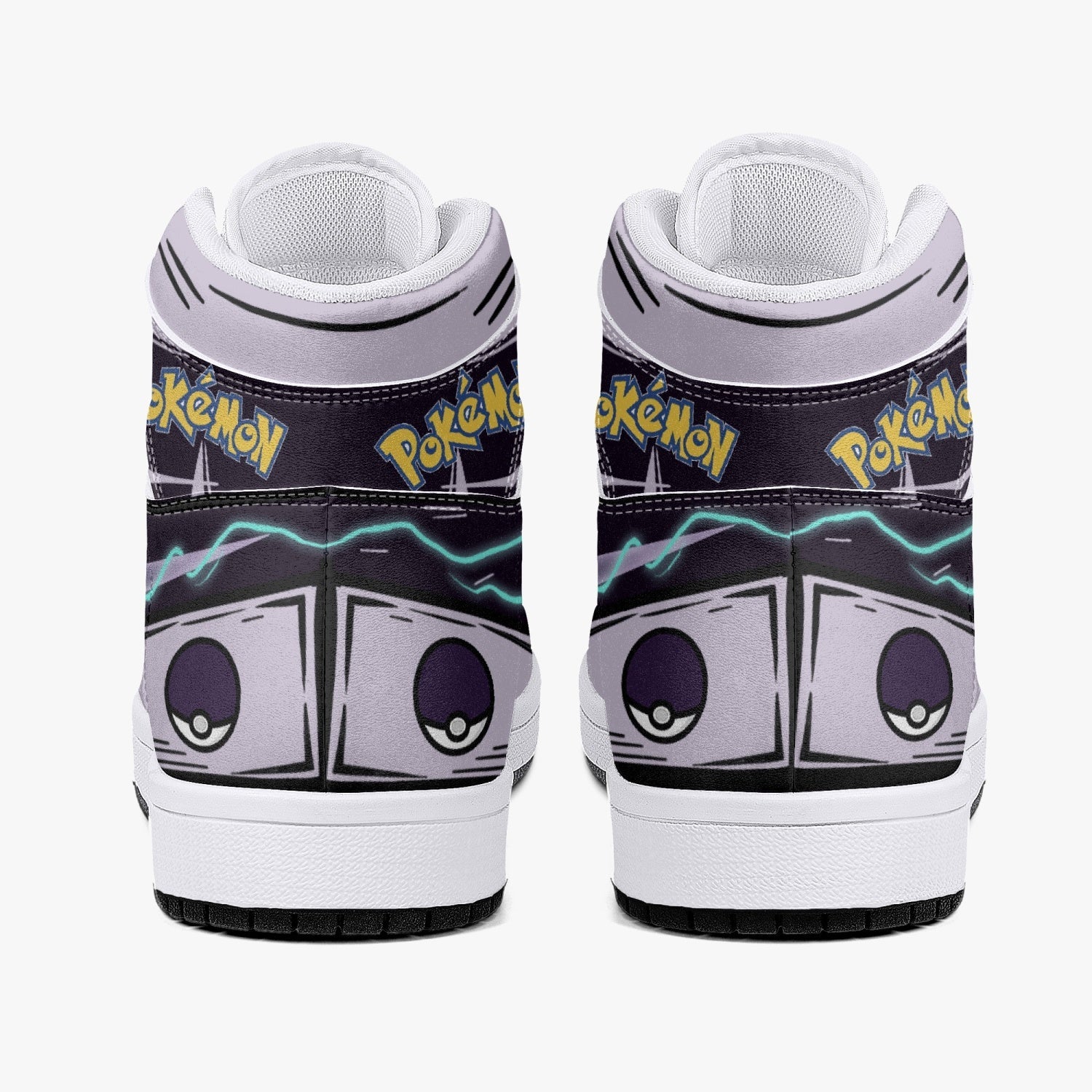 Mewtwo Pokemon Mid 1 Basketball Shoes