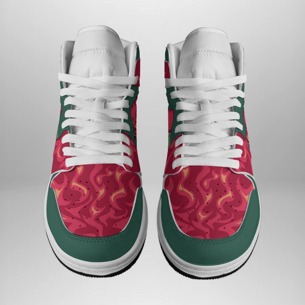 Might Guy 8th Gate Shippuden Shonen Mid Top Basketball Shoes for Anime Fans