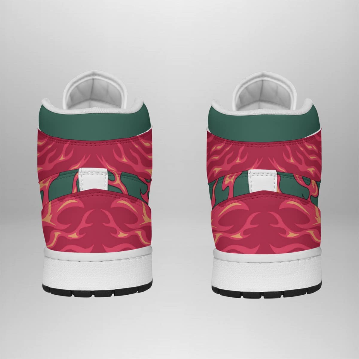 Might Guy 8th Gate Shippuden Shonen Mid Top Basketball Shoes for Anime Fans