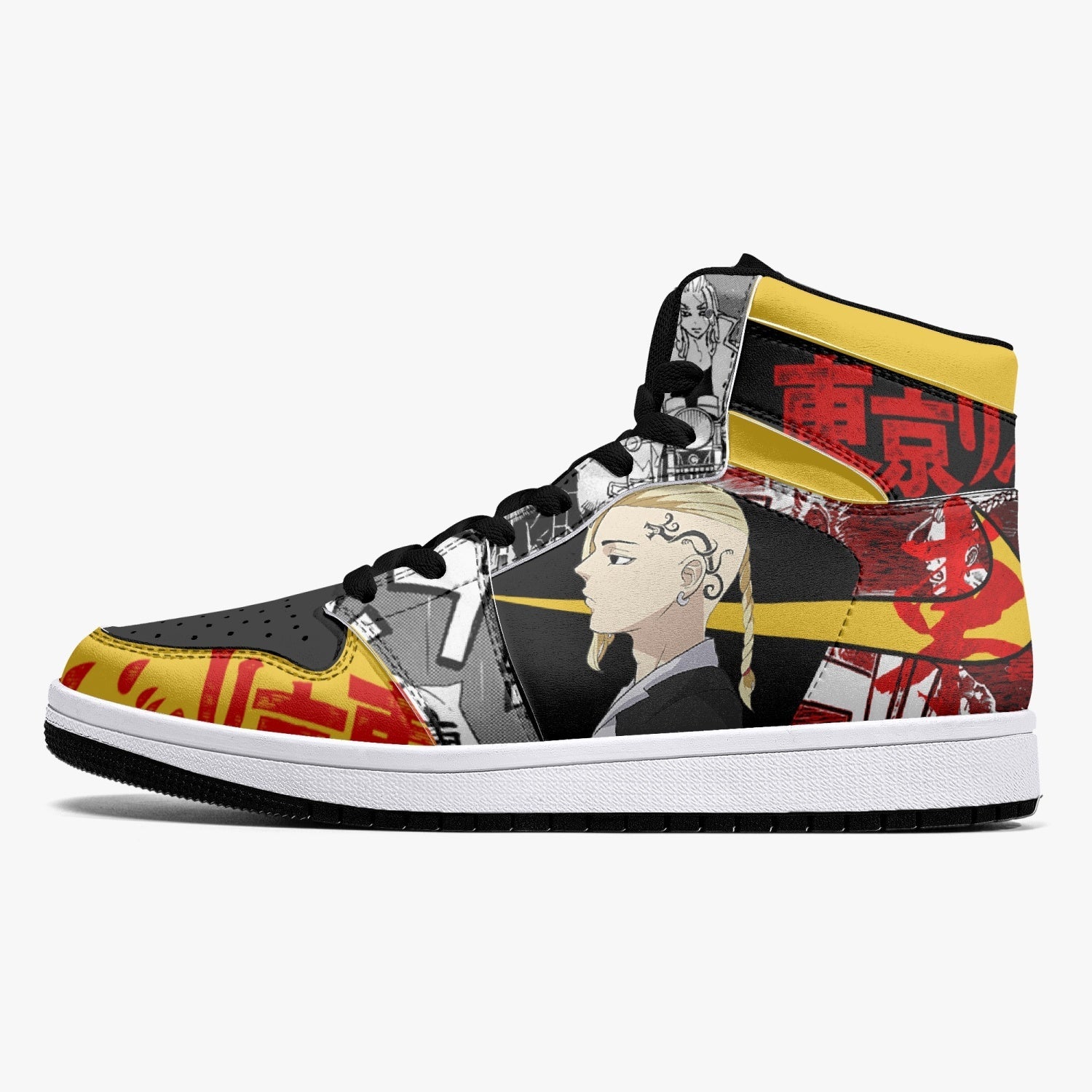 Mikey and Draken Tokyo Revengers Mid 1 Basketball Shoes