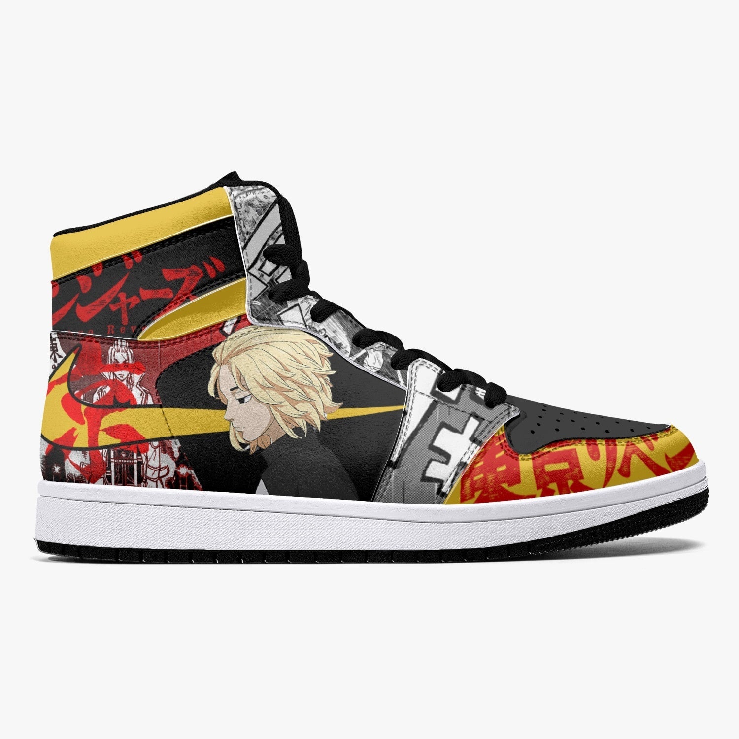 Mikey and Draken Tokyo Revengers Mid 1 Basketball Shoes