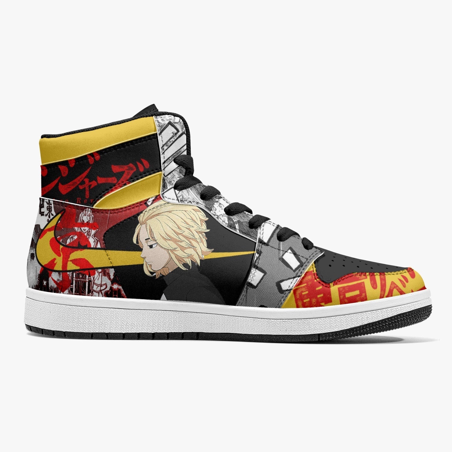 Mikey and Draken Tokyo Revengers Mid 1 Basketball Shoes