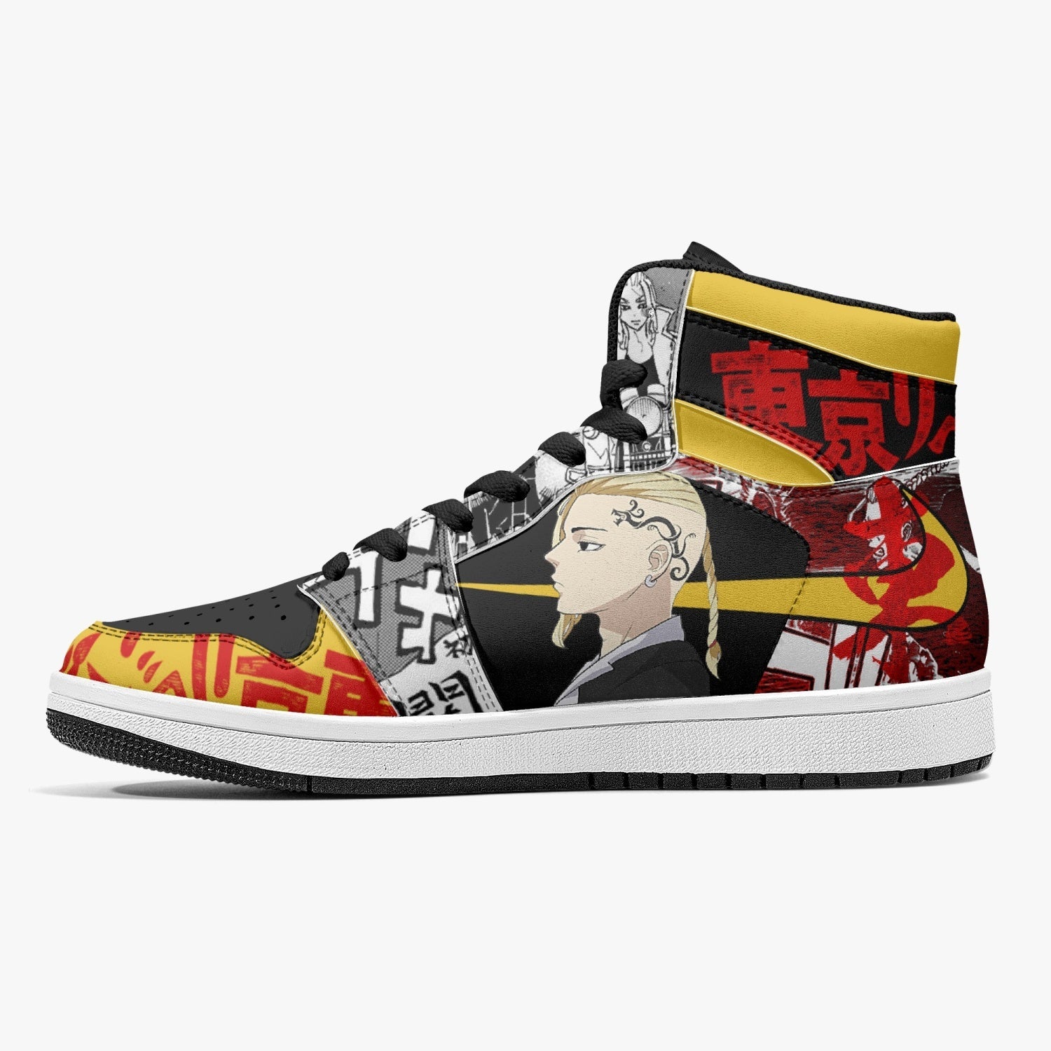 Mikey and Draken Tokyo Revengers Mid 1 Basketball Shoes