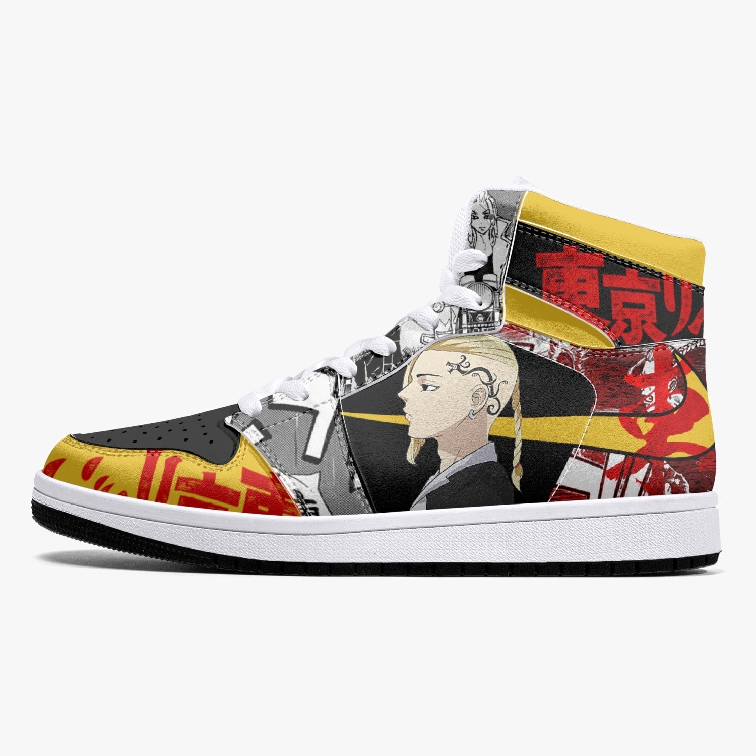 Mikey and Draken Tokyo Revengers Mid 1 Basketball Shoes