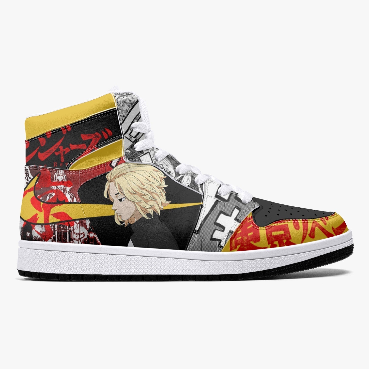 Mikey and Draken Tokyo Revengers Mid 1 Basketball Shoes