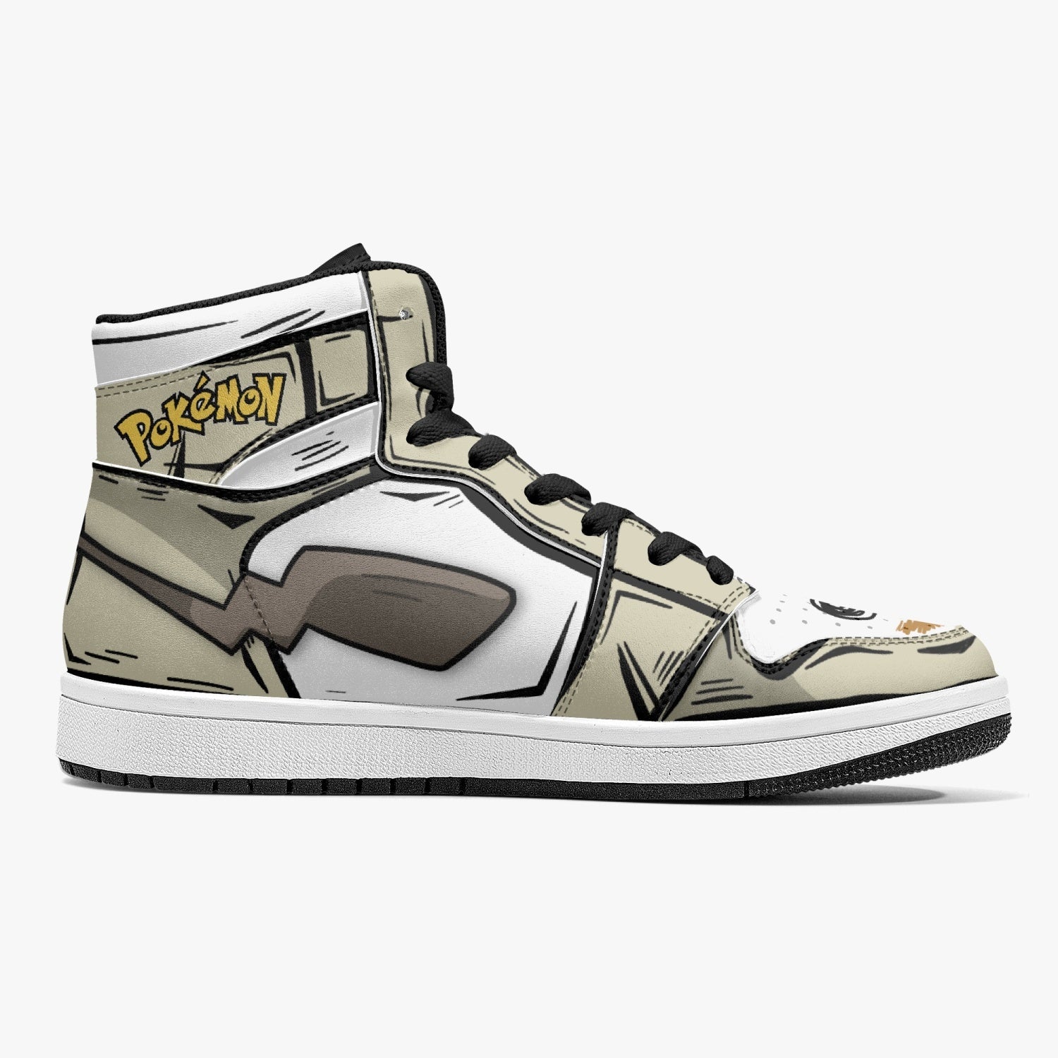 Mimikyu Pokemon Mid 1 Basketball Shoes