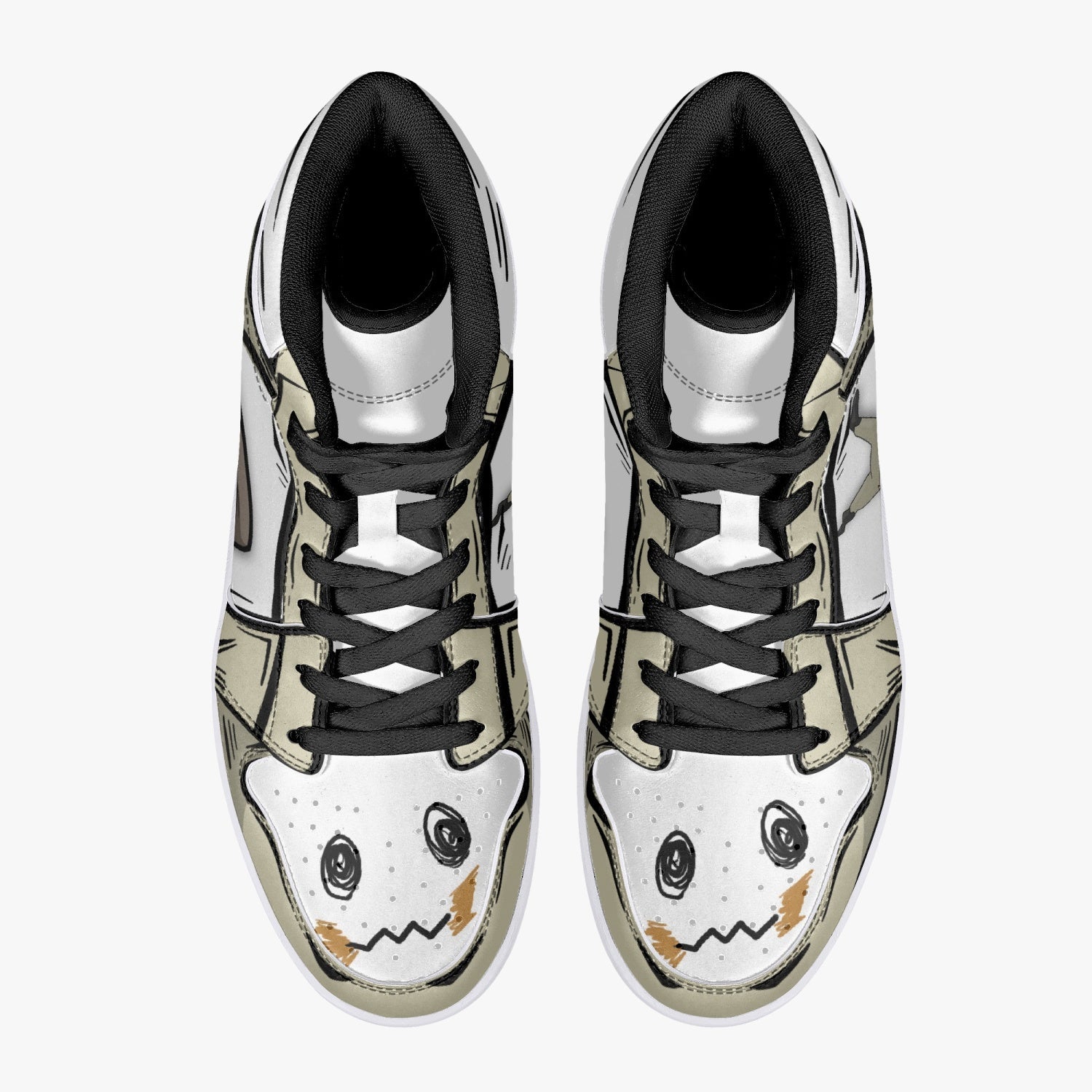 Mimikyu Pokemon Mid 1 Basketball Shoes