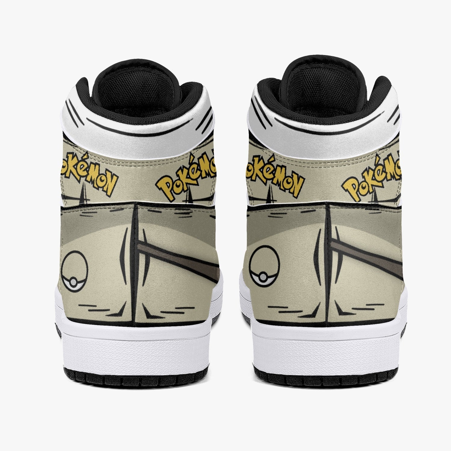 Mimikyu Pokemon Mid 1 Basketball Shoes