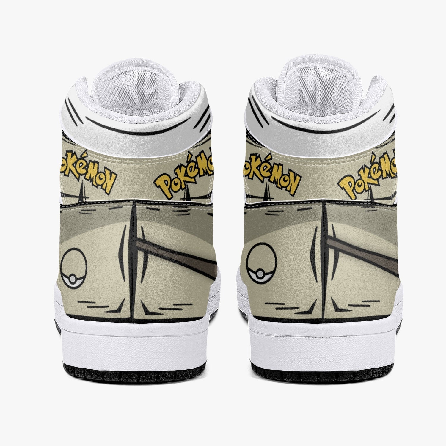 Mimikyu Pokemon Mid 1 Basketball Shoes