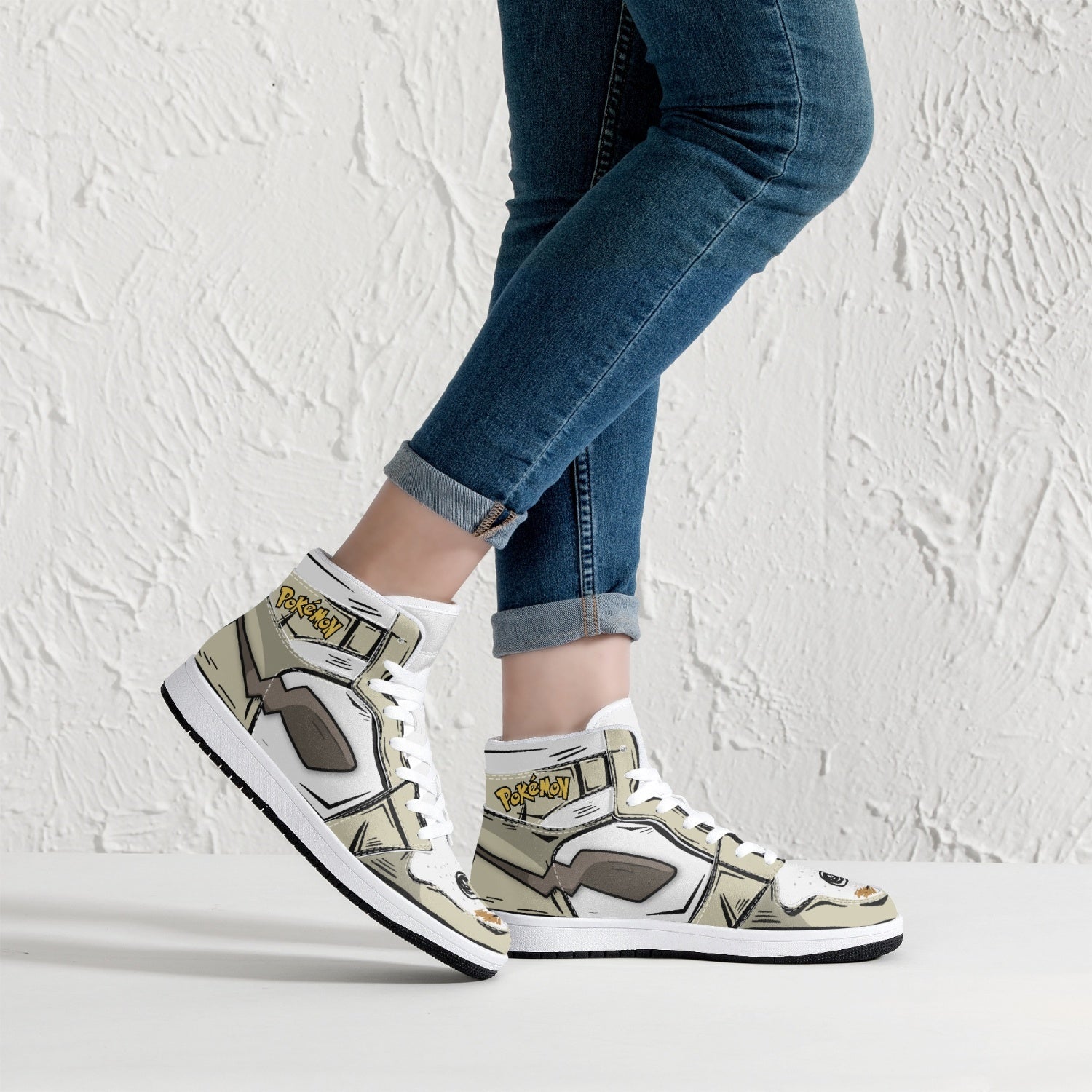 Mimikyu Pokemon Mid 1 Basketball Shoes